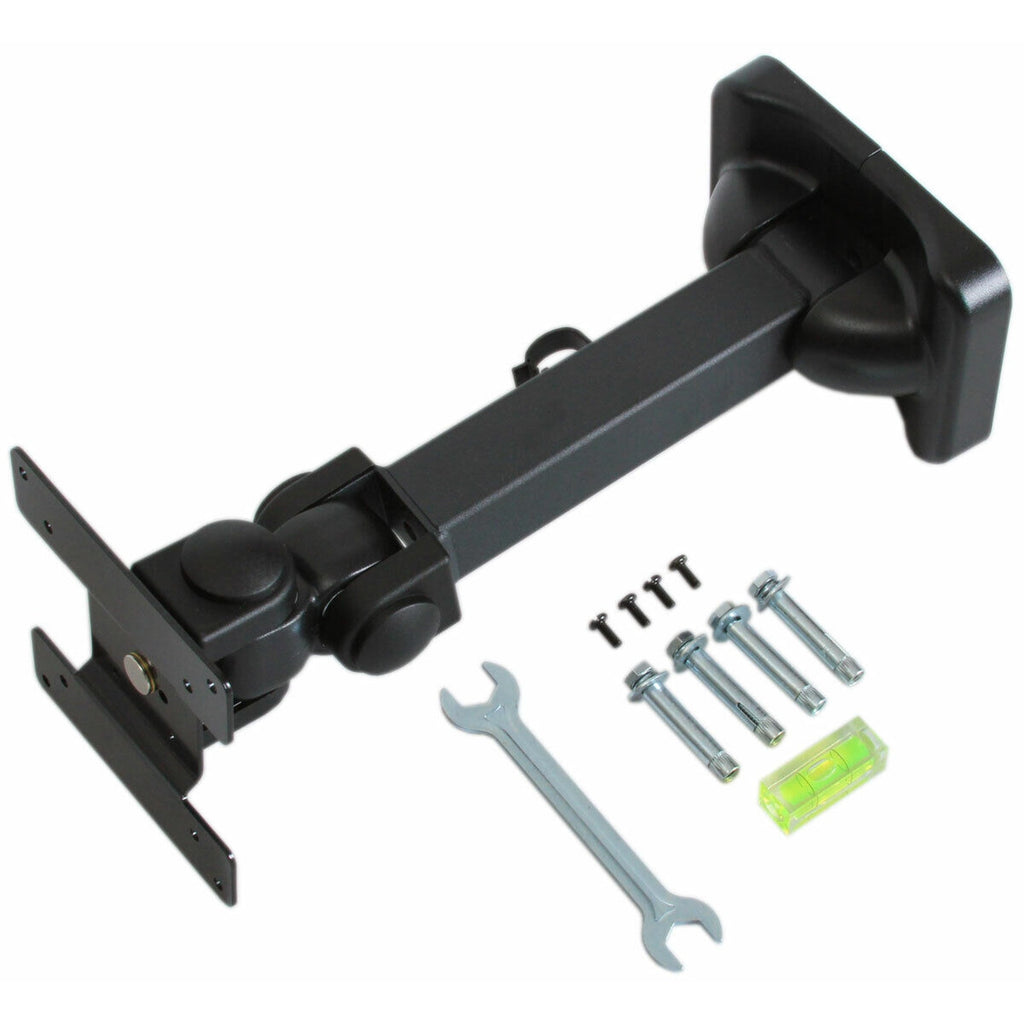 LCD Monitor/TV Single-Arm Wall Mount with Tilt - Up to 24 inch Screens - Black