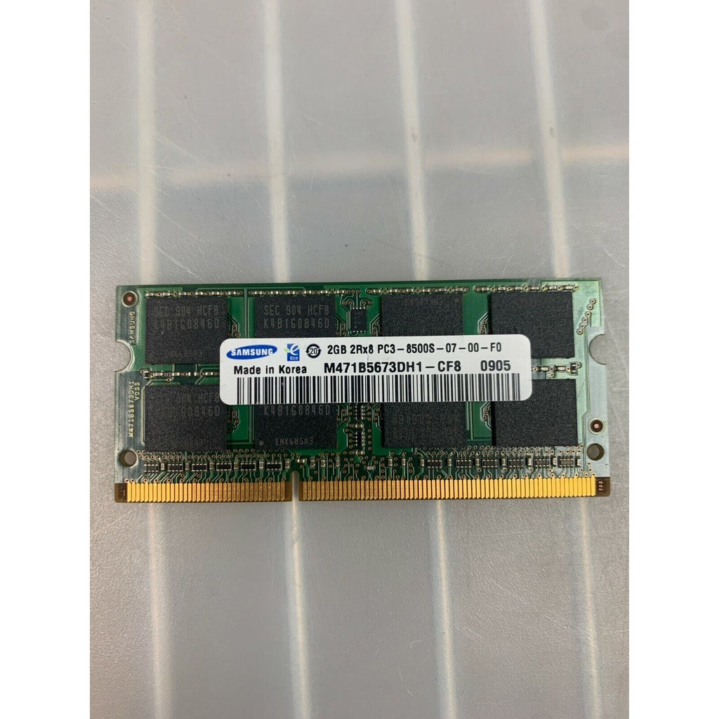 Samsung PC3-8500 2 GB SO-DIMM 1066 MHz PC3-8500 DDR3 Memory M471B5673DH1-CF8 #A4