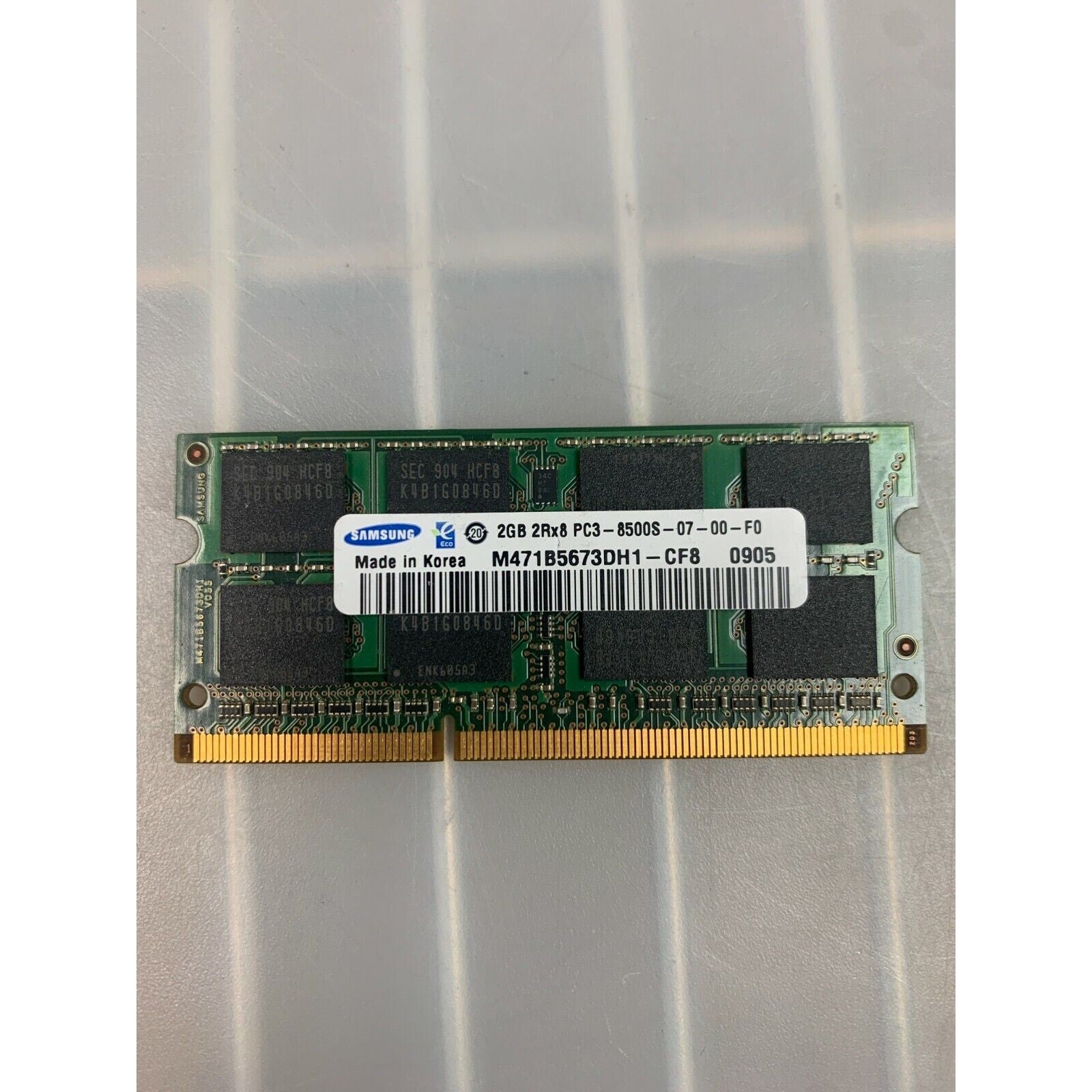 Samsung PC3-8500 2 GB SO-DIMM 1066 MHz PC3-8500 DDR3 Memory M471B5673DH1-CF8 #A4