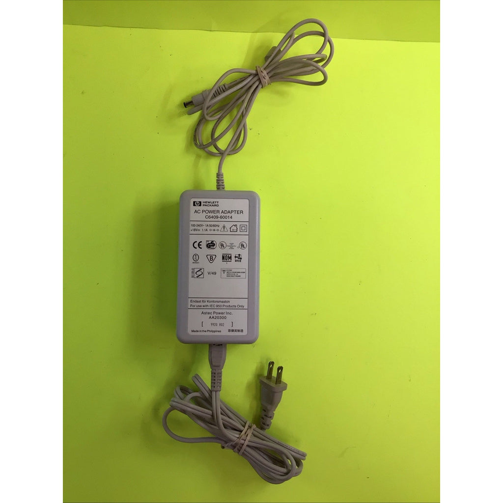 Hewlett Packard AC Power Adapter 1.1A 18V C6409-60014