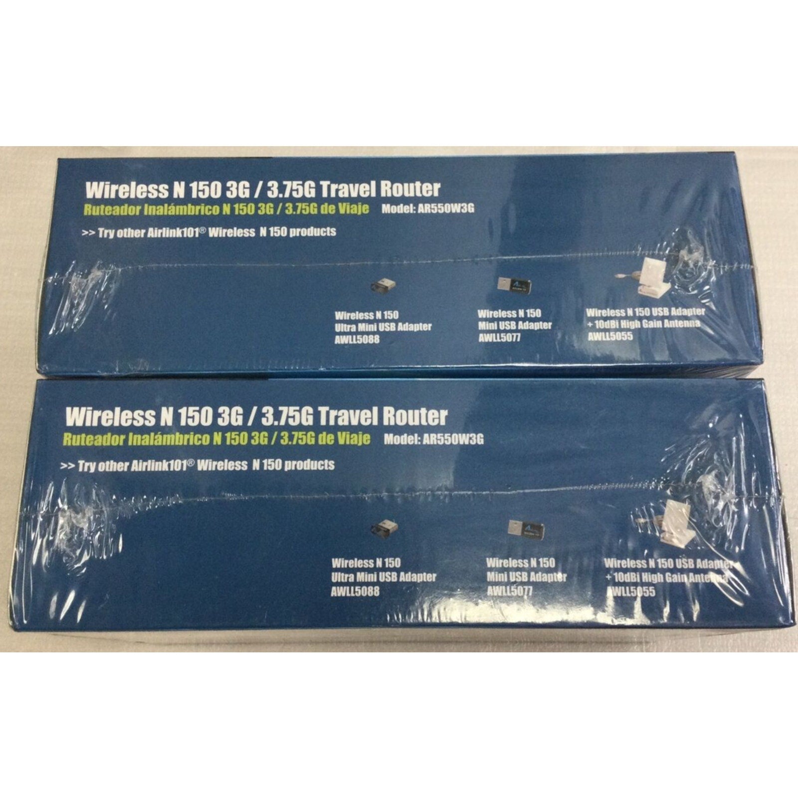 2x AirLink101 AR550W3G Wireless-N 3G Cell Phone Portable Travel Router 150Mbps