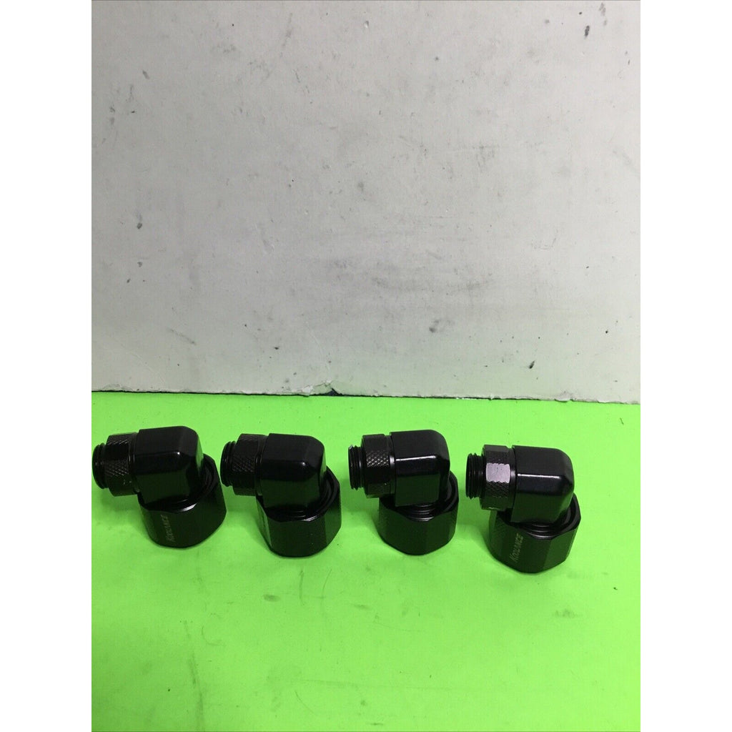Koolance 4 Pcs of Angled 90 Degree Rotary Fitting Male to Female