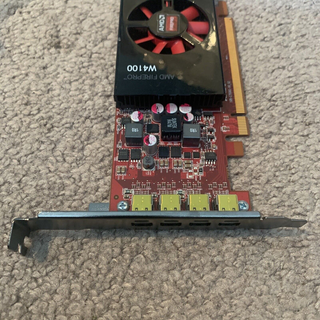 AMD FIREPRO W4100 2GB GDDR5 QUAD PCIE X16 3.0 VIDEO CARD 25D14 / 025D14