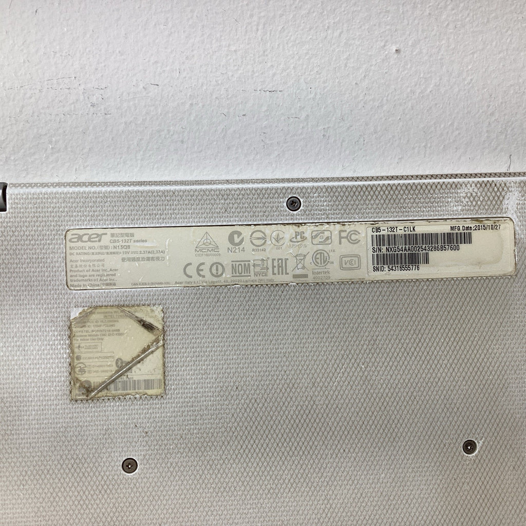 Acer R11 CB5-132T-C1LK 11" Chromebook Intel Celeron N3150 4GB RAM 32GB-For Parts