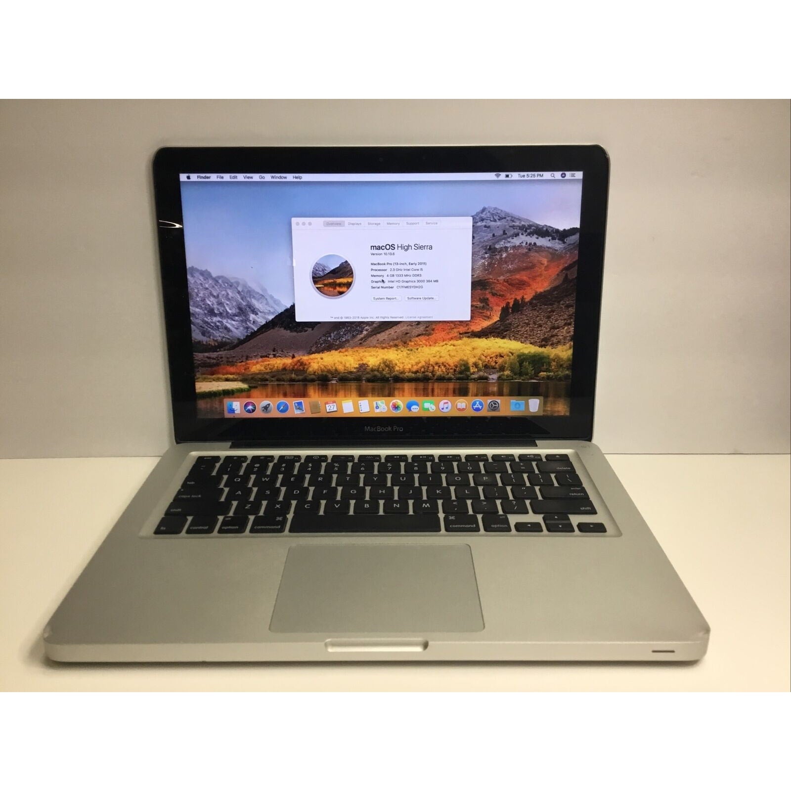 Used Apple MacBook Pro 13" A1278 Early 2011 Core i5 2.3GHz 4GB 320GB HDD
