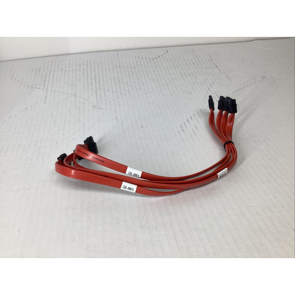 Lot of 4 Supermicro CBL-0061L SATA Flat Straight-Straight 31.5cm Cable