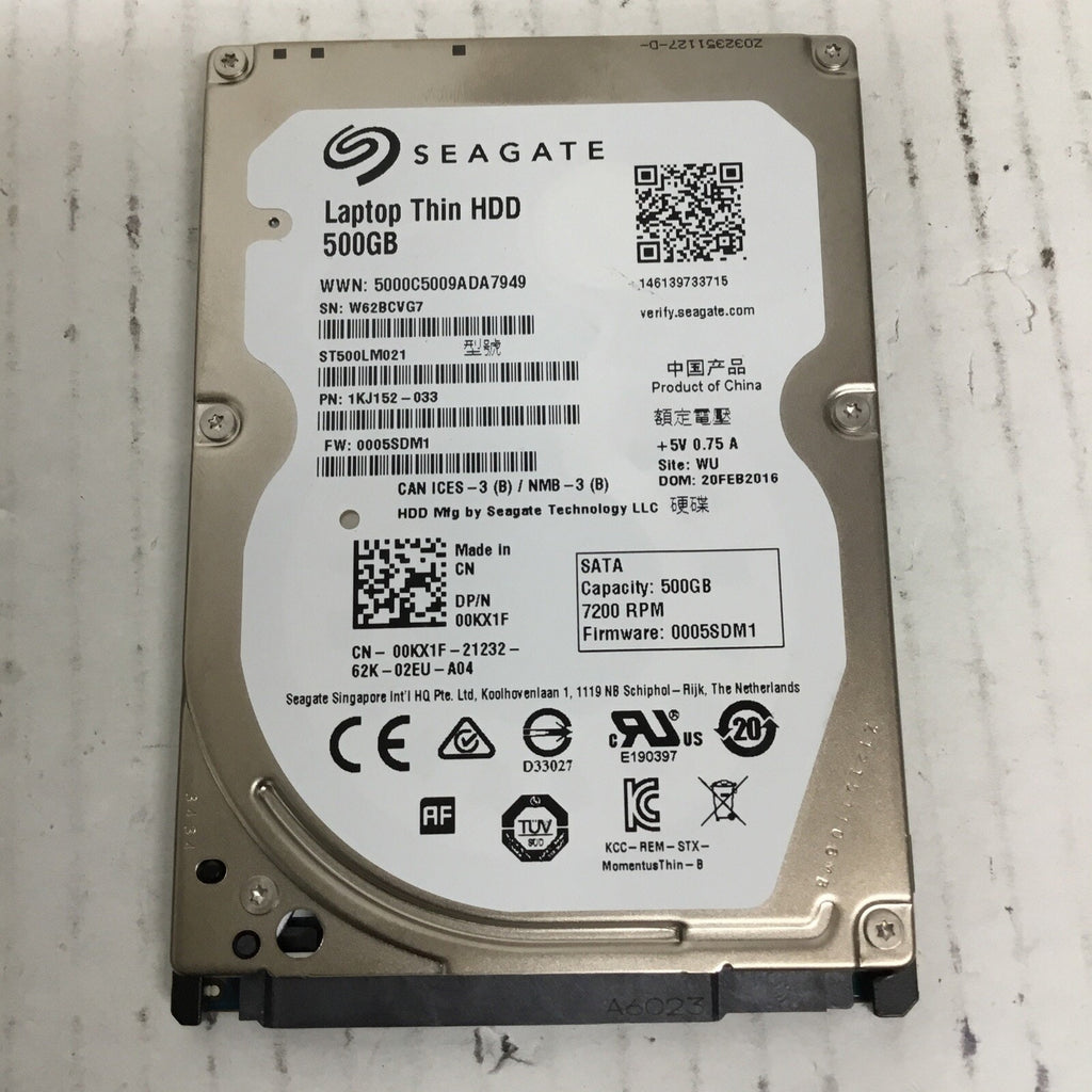 *Dell Laptop Thin ST500LM021 500GB 2.5" 6G 7.2K SATA HDD 00KX1F 1KJ152