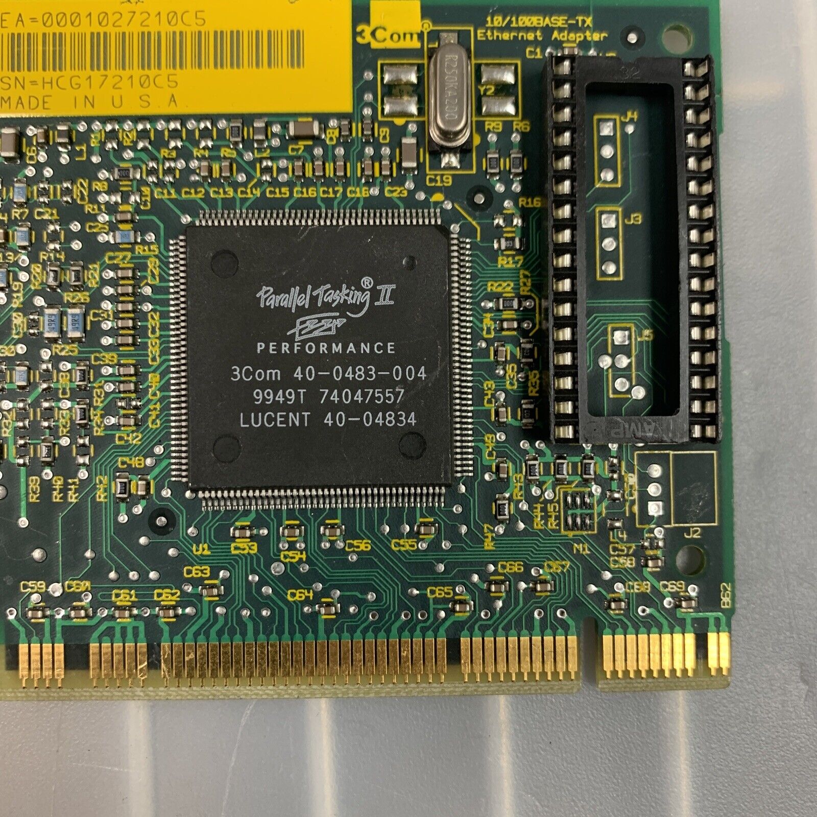 3Com 3C905B-TXNM Ethernet Adapter 10/100BASE-TX Fast Etherlink Network Card