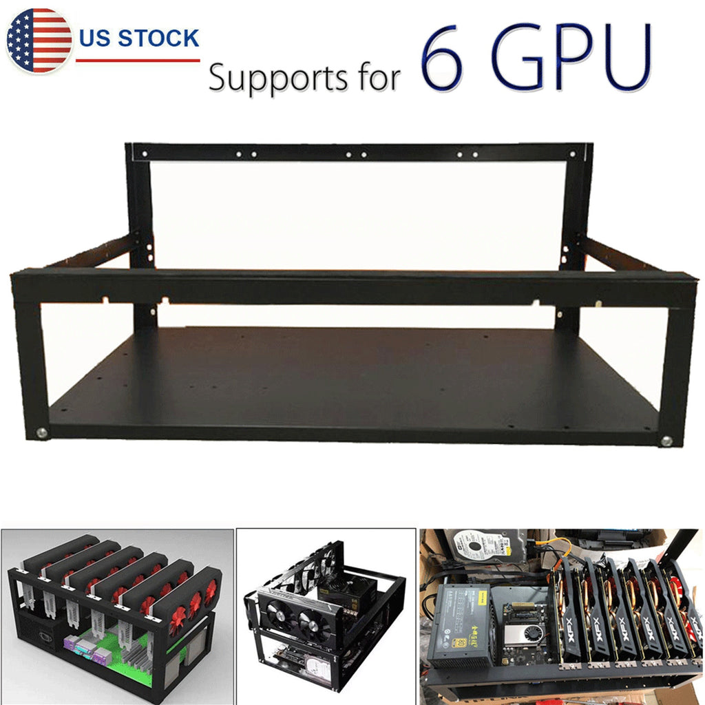 6 GPU Open Air Mining Rig Frame