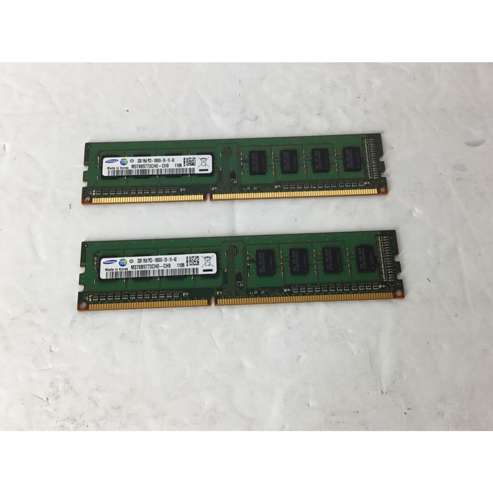 Lot Of 2-Samsung 4GB DDR3 1333MHz Desktop Ram Memory M378B5773CH0-CH9
