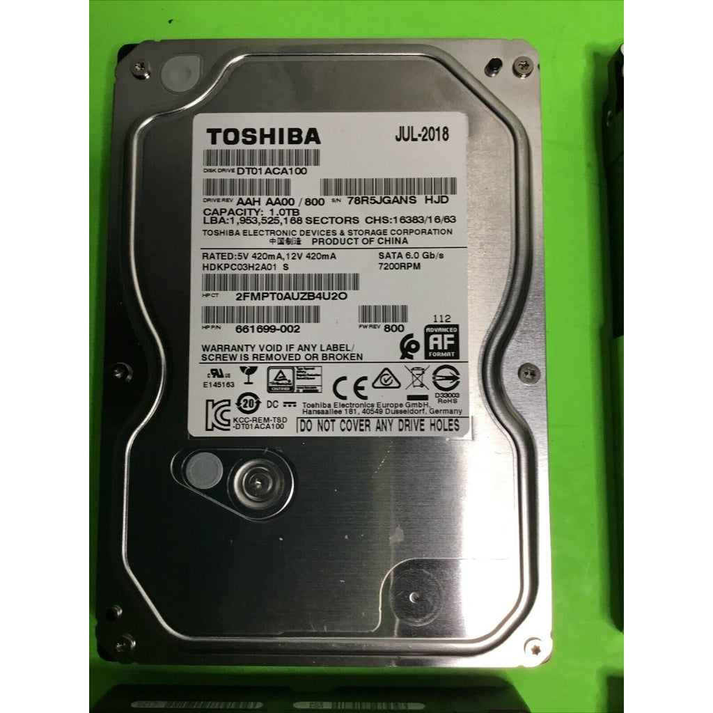 Lot x4 Assorted Brands 1TB Internal Desktop HDD