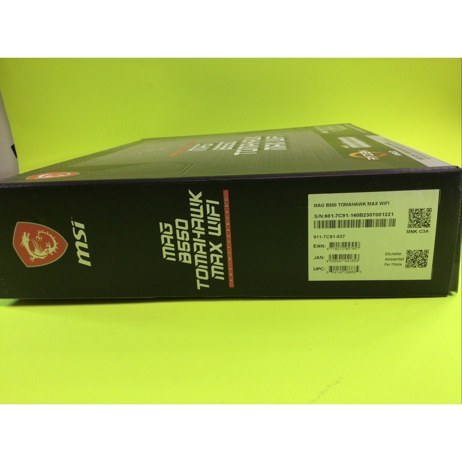 MSI Mag B550 Tomahawk Max Wi-Fi BOX ONLY