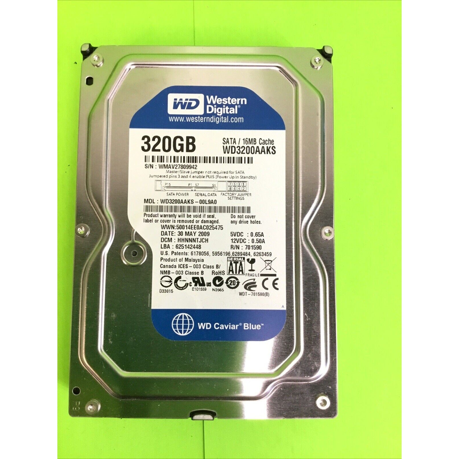 Western Digital Caviar Blue WD3200AAKS 320 GB SATA II 3.5" Hard Drive