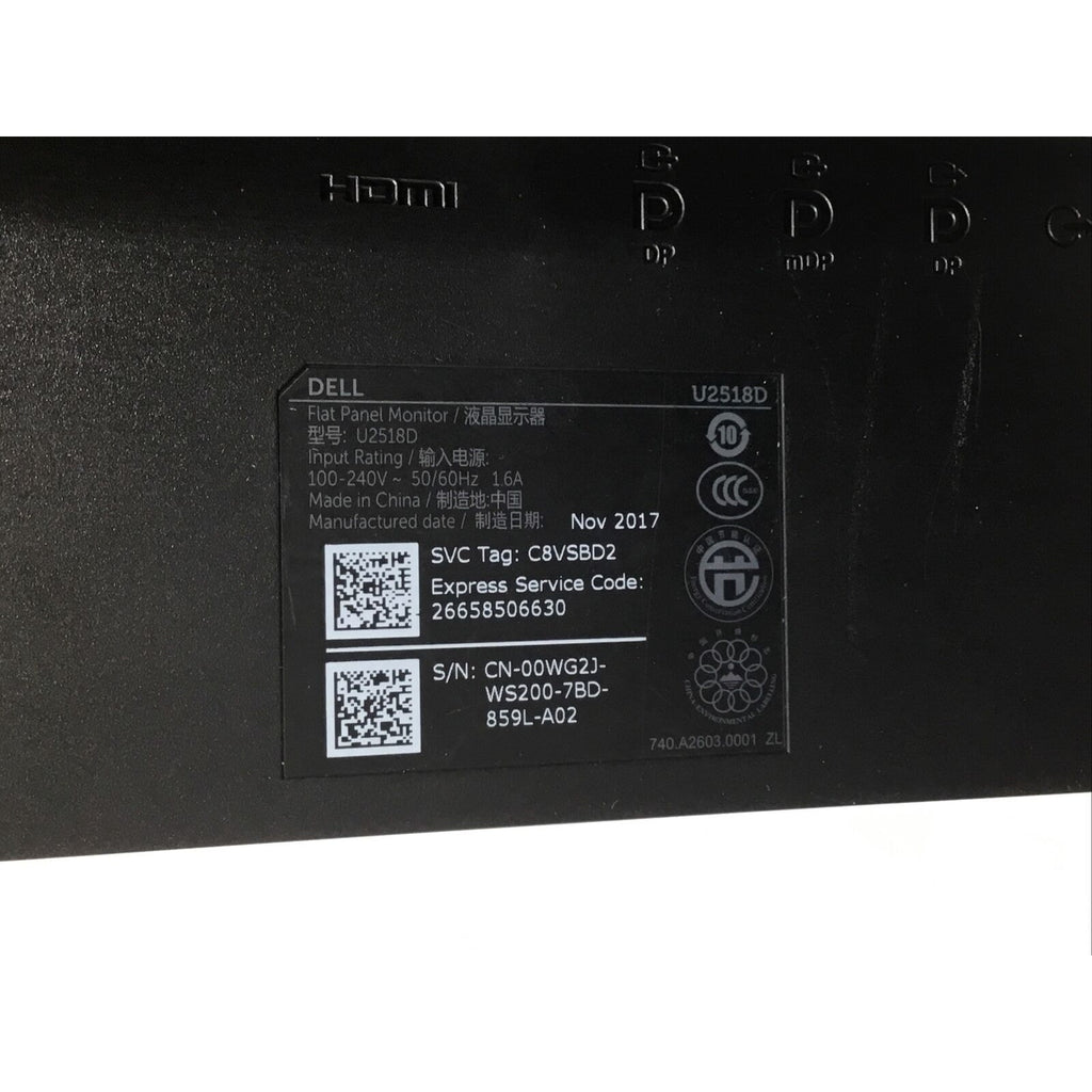 Dell UltraSharp 25 inch InfinityEdge Widescreen LED Monitor