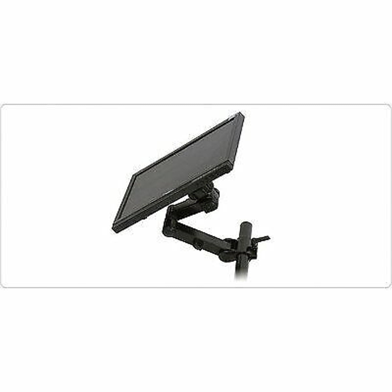 MonMount LCD Extension Arm w/ 3 Points Articulation - Up to 26" Screens - Black
