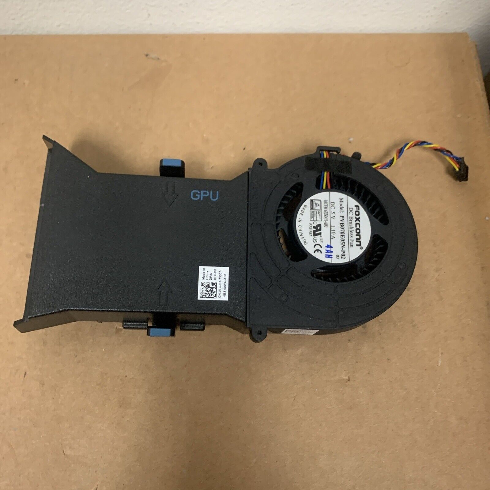 FOXCONN PVB07E05N-P02 5V 1.A 4PIN PWM GPU Turbofan FAN 6XNNH TCJ07
