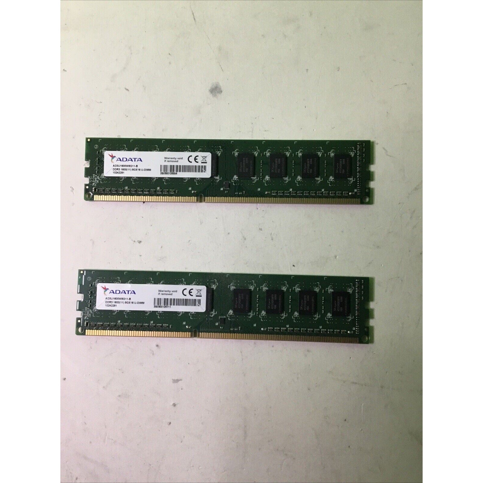 ADATA 8GB x2 AD3U1600W8G11-B DDR3-1600 DIMM Desktop Memory 240-pin