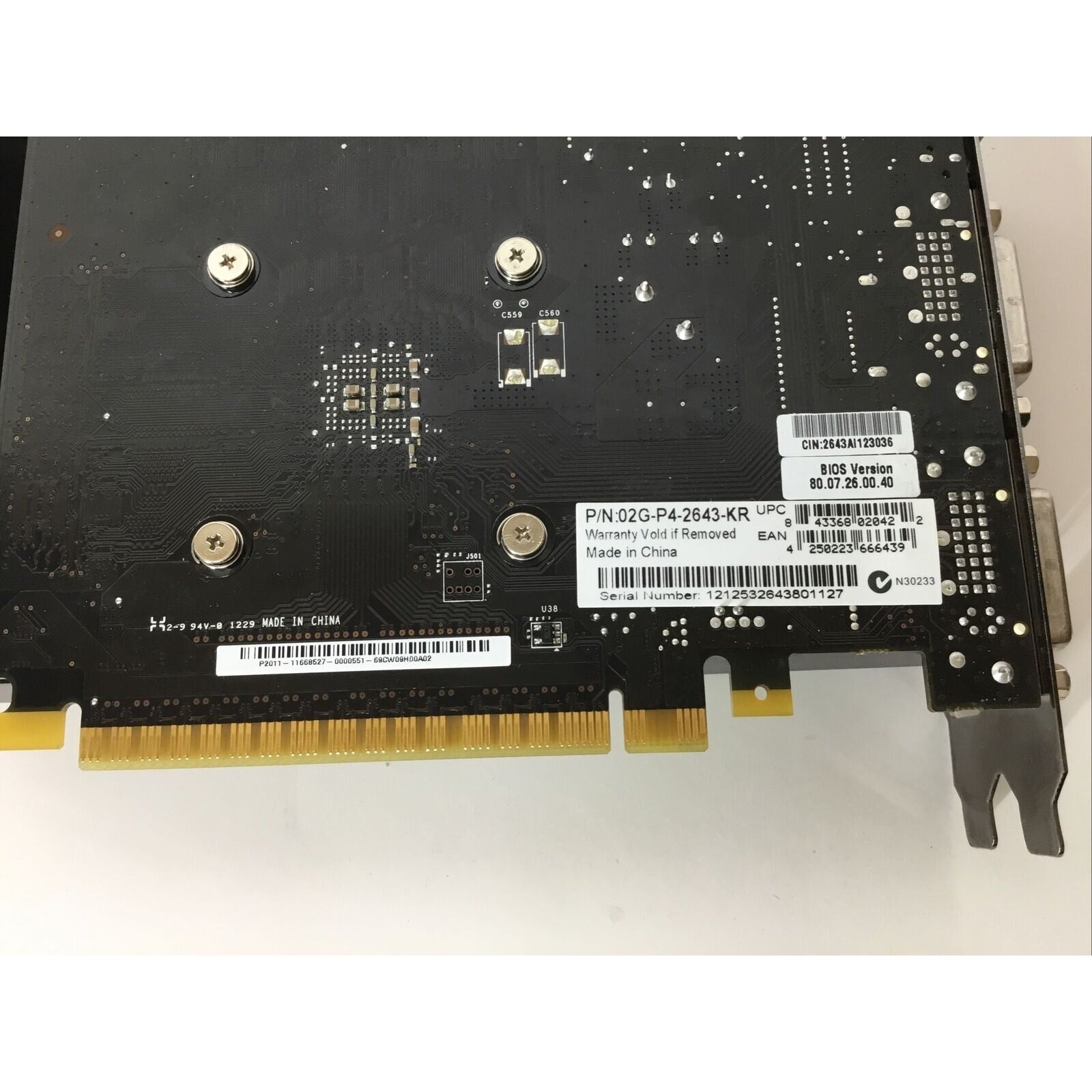 EVGA GeForce GT 640 2048MB GDDR3 Dual DVI, mHDMI Graphics Cards 02G-P4-2643-KR