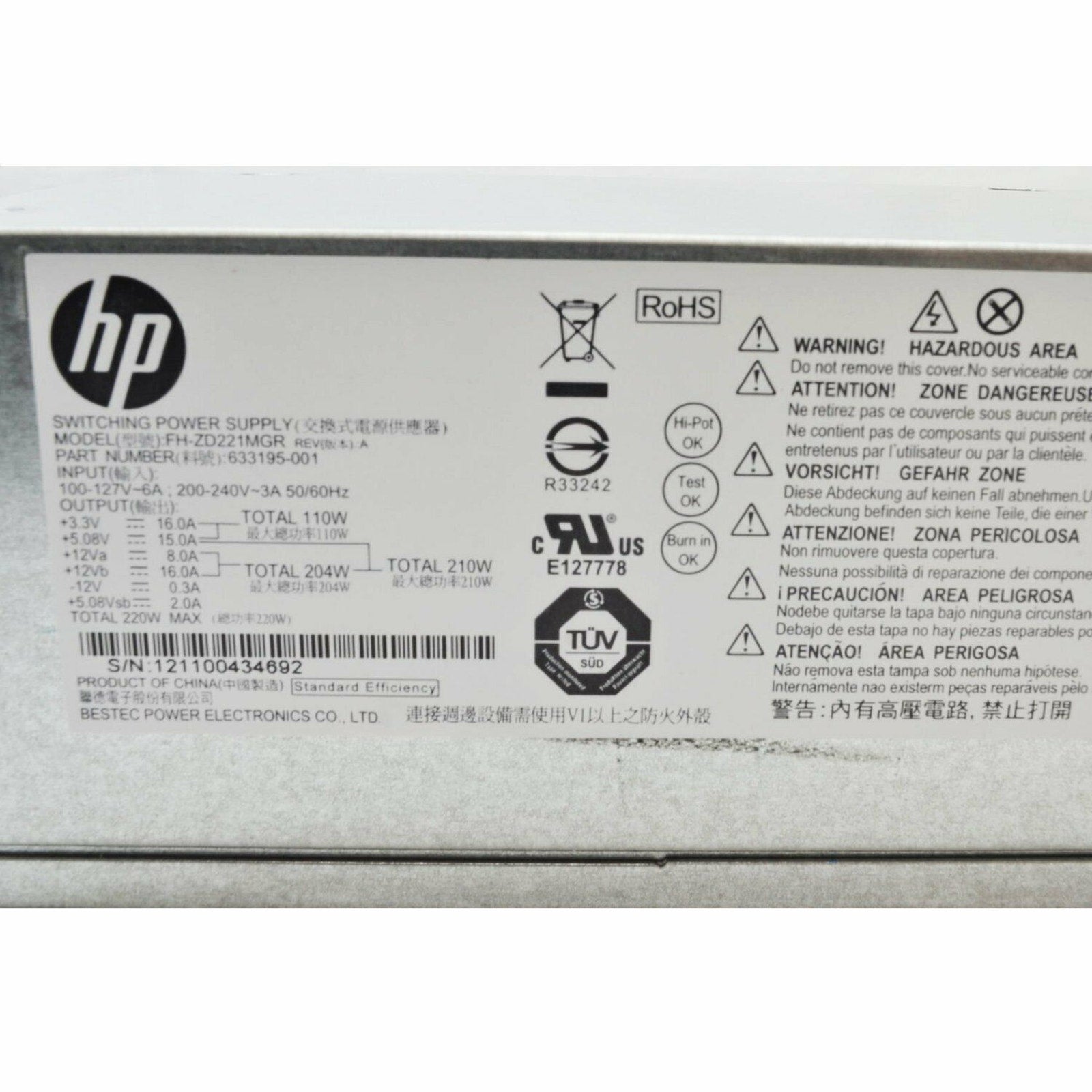 Replace Power Supply for HP Pavilion Slimline s5-1021p Desktop PC
