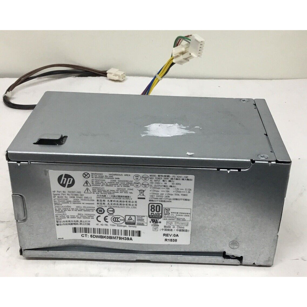 PARTS ONLY HP ProDesk 800 G1 SFF 6 Pin 240W Desktop Power Supply 702307-002