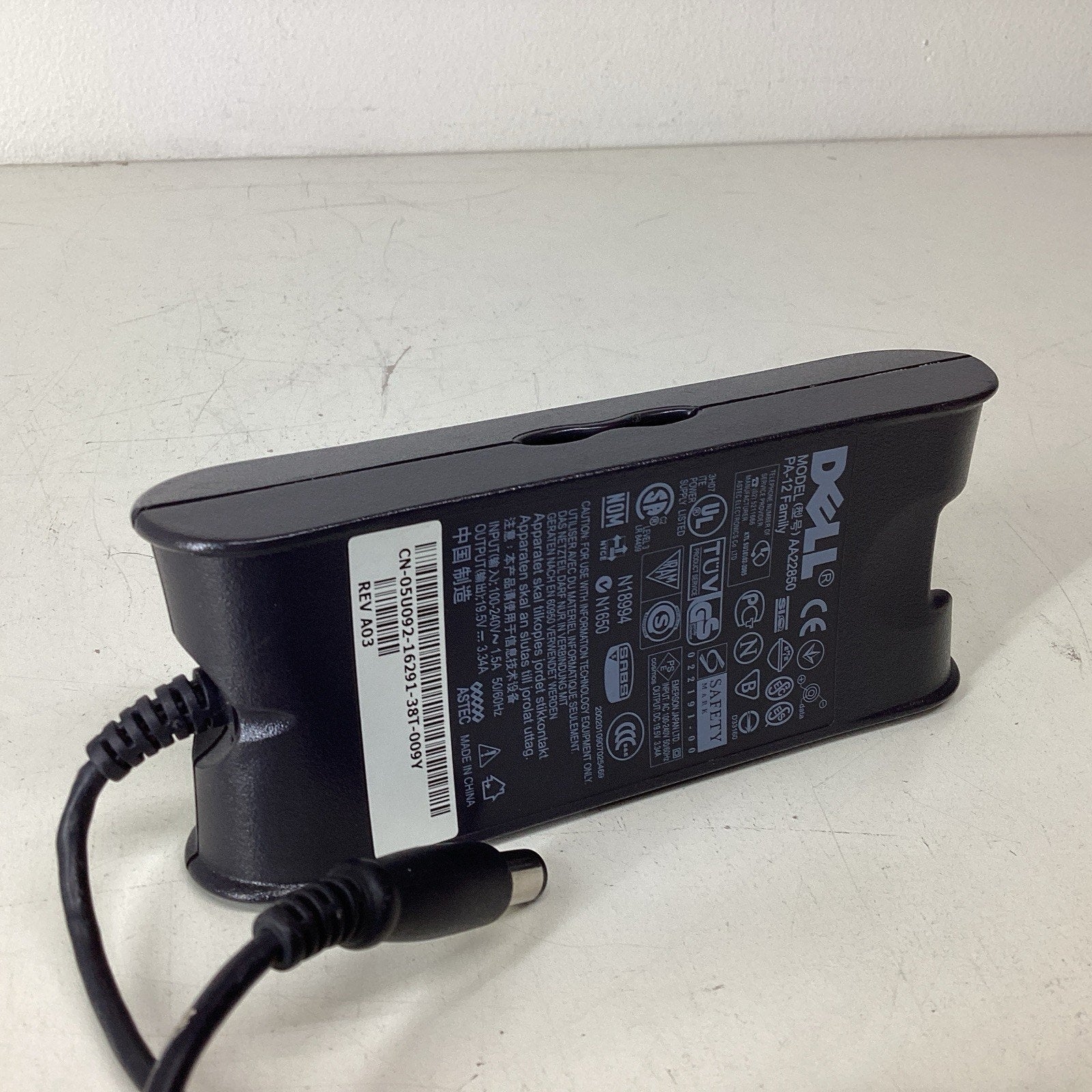 Dell AA22850 AC Adapter Power Charger 05U092 PA-12 Family 19.5V 3.34A
