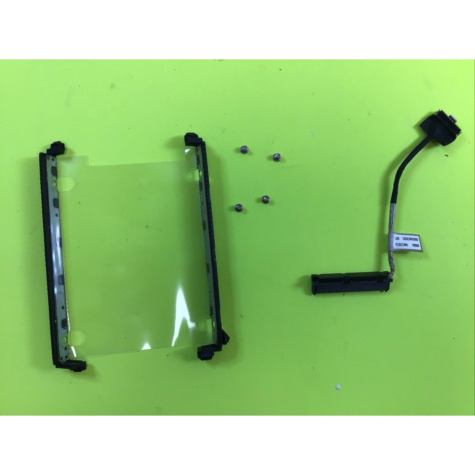 HP 15-f222wm SATA Hard Drive Connector Cable HDD Caddy and Screws DD0U36HD000