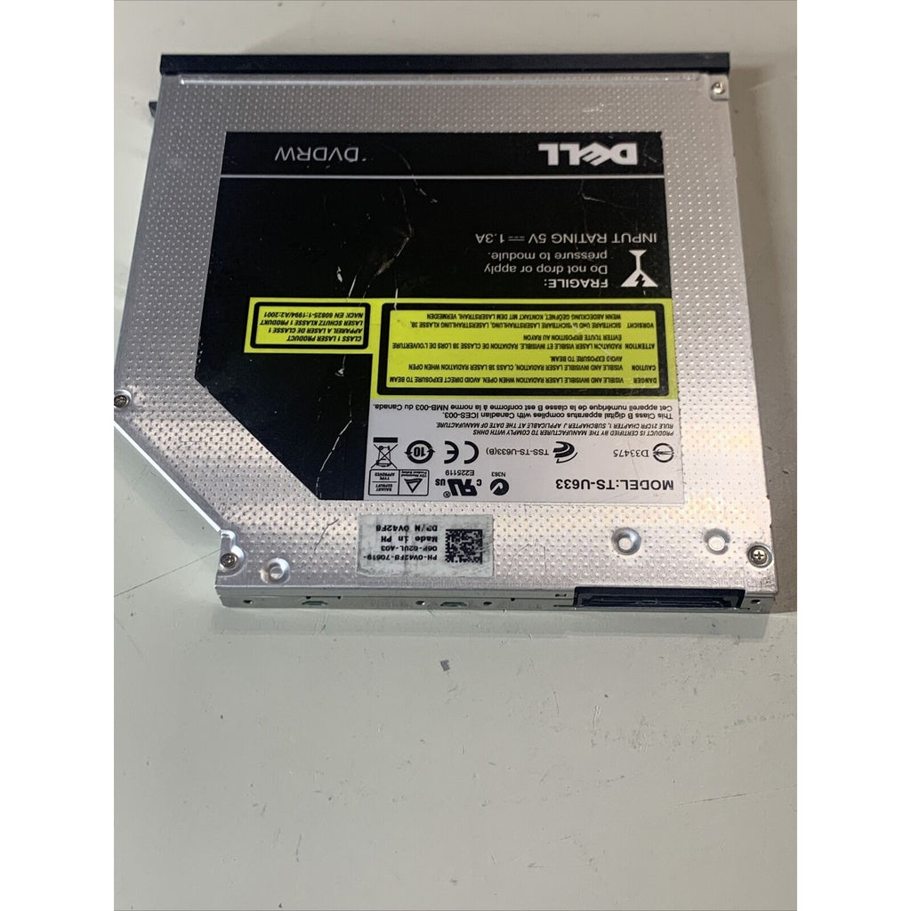Dell SATA Laptop DVD/CD/Rewritable Drive w/Bezel TS-U633 GU10N V42F8 RJ7HH YP311