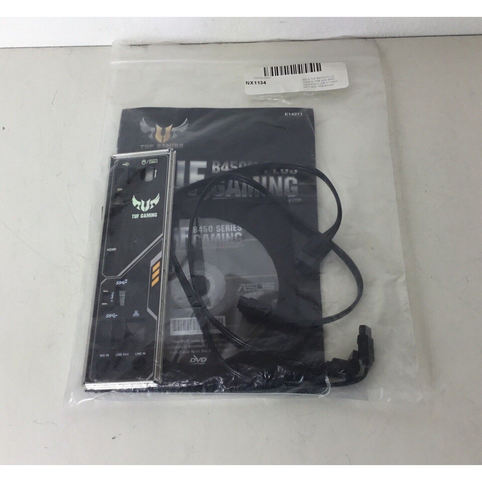 TUF GAMING B450M-PLUS User Guide w/ CD, I/O Shield and Cables