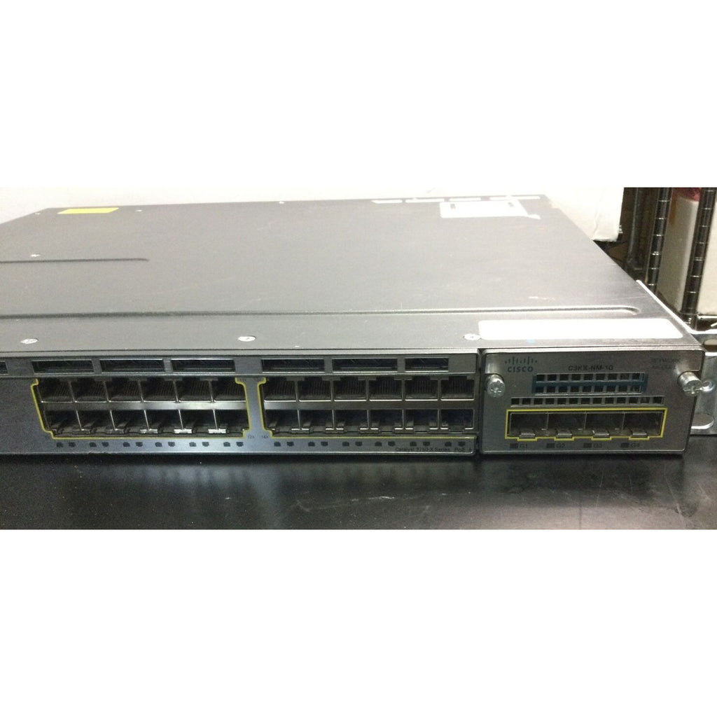 Cisco WS-C3560X-24T-S V02 24 Port Switch W/ C3KX-NM-1G & 2X C3KX-PWR-350WAC