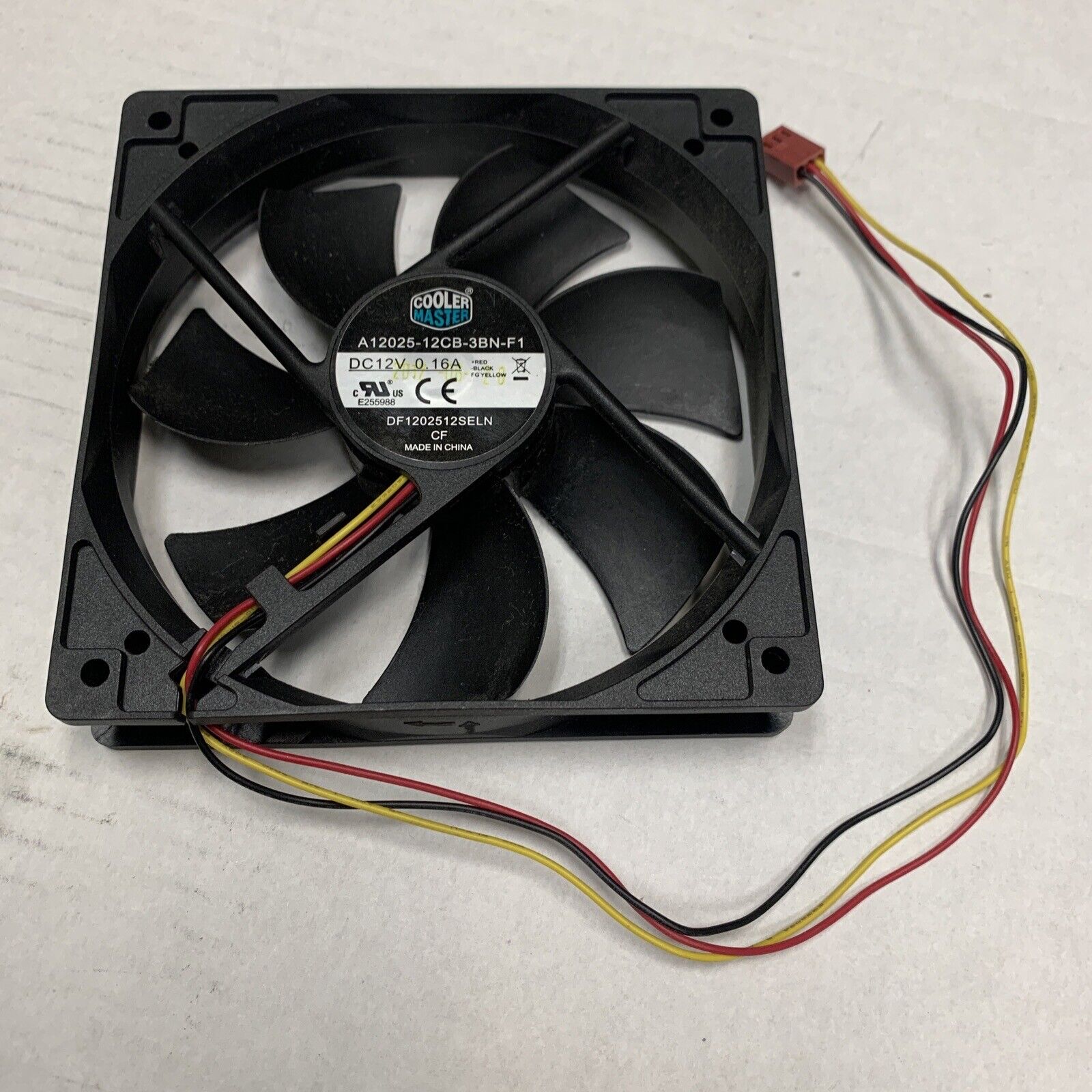 Coolermaster A12025-12CB-3BN-F1 (DF1202512SELN) Black 120mm Case/CPU Fan