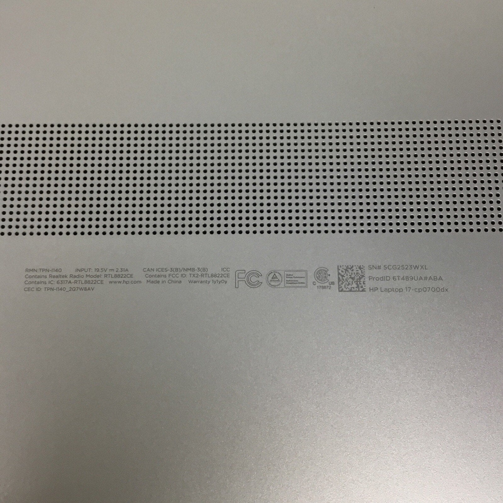 HP 17-CP0700DX 17.3 AMD Ryzen 5 5500U 8GB RAM FOR PARTS READ DESC
