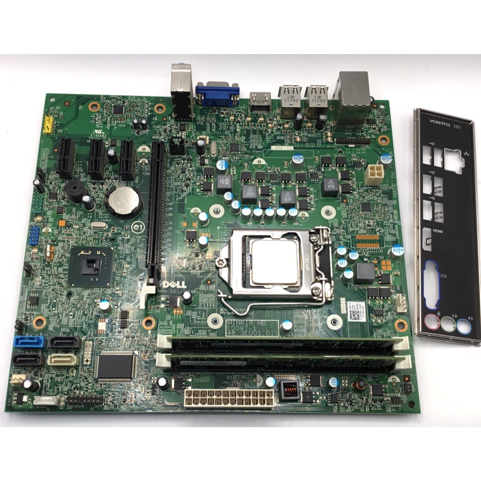 Dell 0GDG8Y Motherboard & Intel Pentium G620 CPU w/ I/O Shield