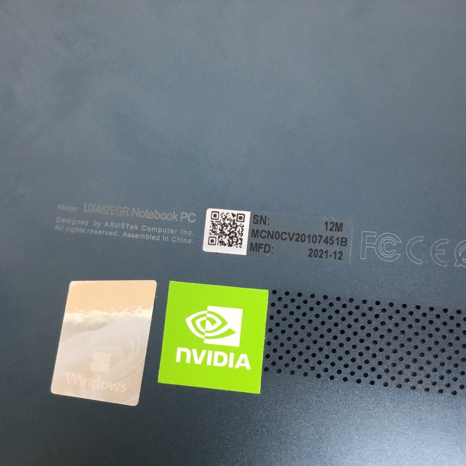 ASUS Zenbook UX482EGR i7-1195G7 2.9GHz 16GB RAM 1TB GeForce MX450