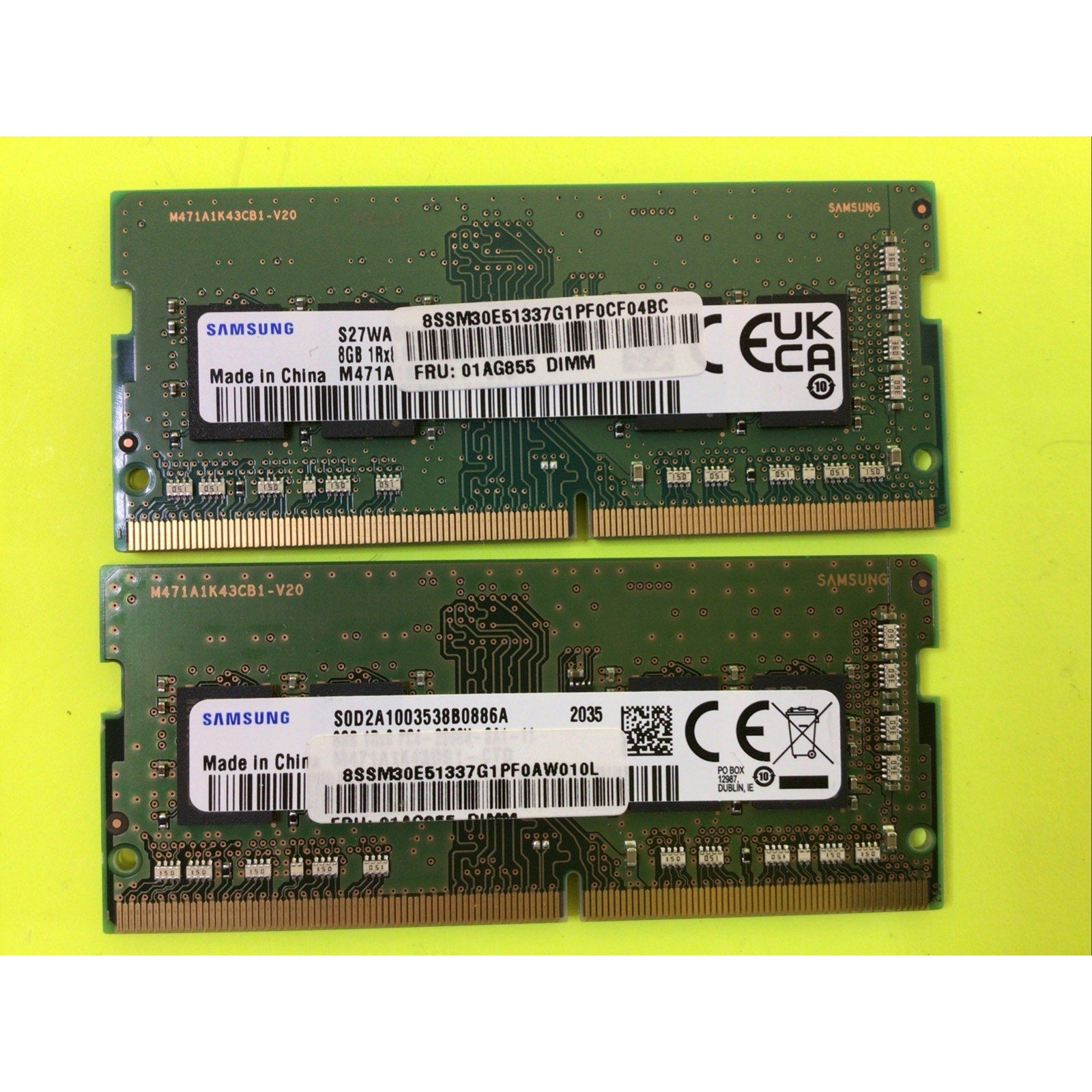 Lenovo 16GB RAM 2x8GB PC4 21300 2666MHz