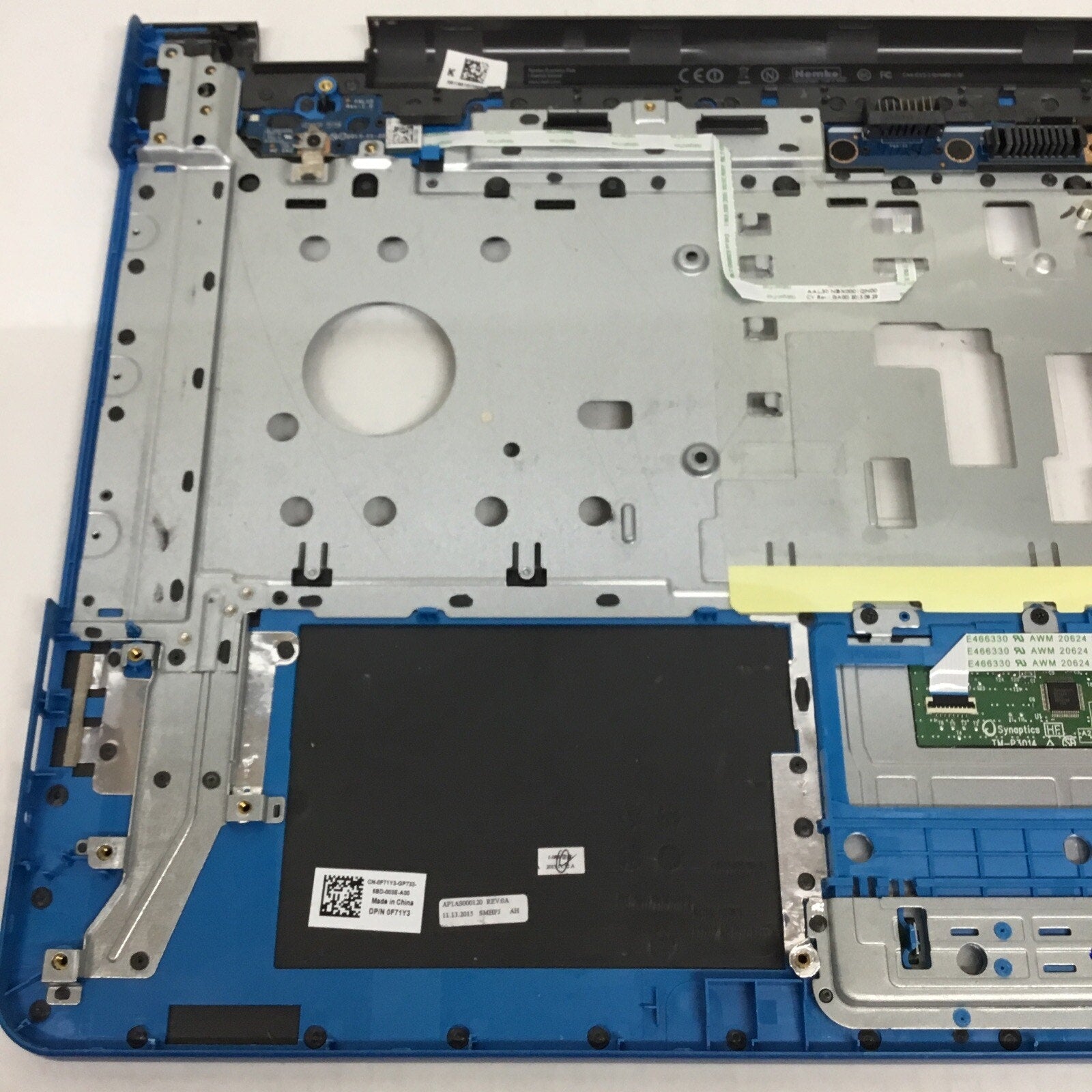 PARTS Dell Inspiron 5758 5759 5755 Blue 17.3" Palmrest 0F71Y3 F71Y3 w/Touchpad