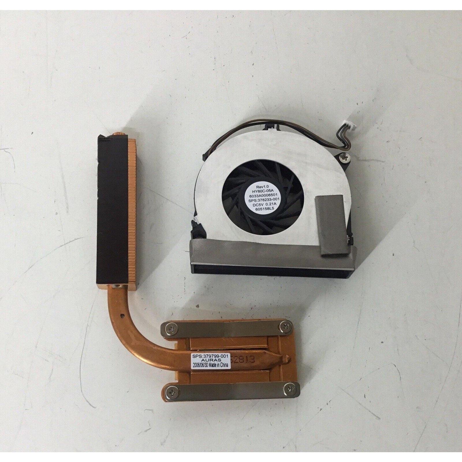 HP CPU Cooling Fan w/Heatsink 379799-001 378233-001 6033A0006501