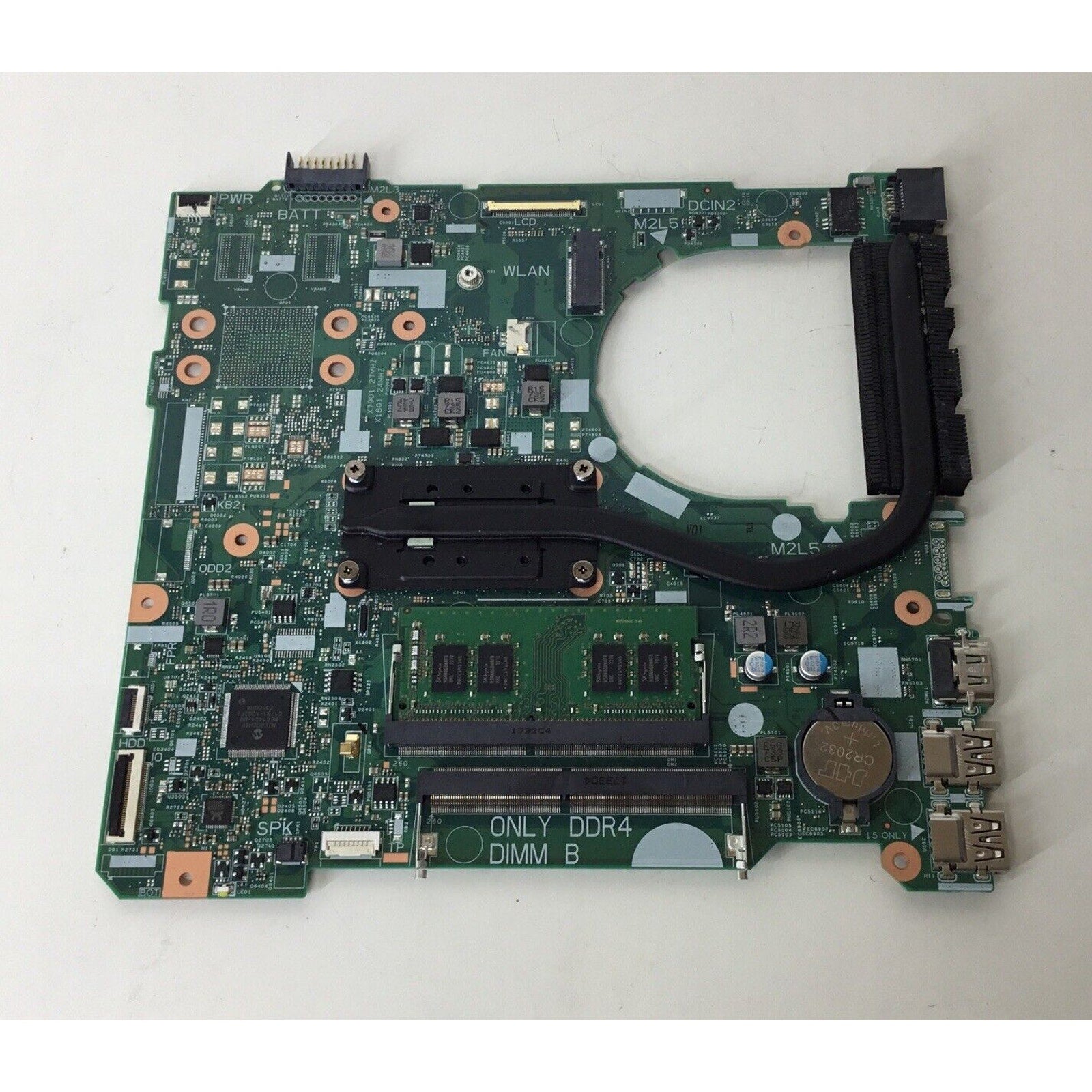 CN-0DKK57 For Dell Inspiron 3567 DDR4 Motherboard With Heatsink - For Parts