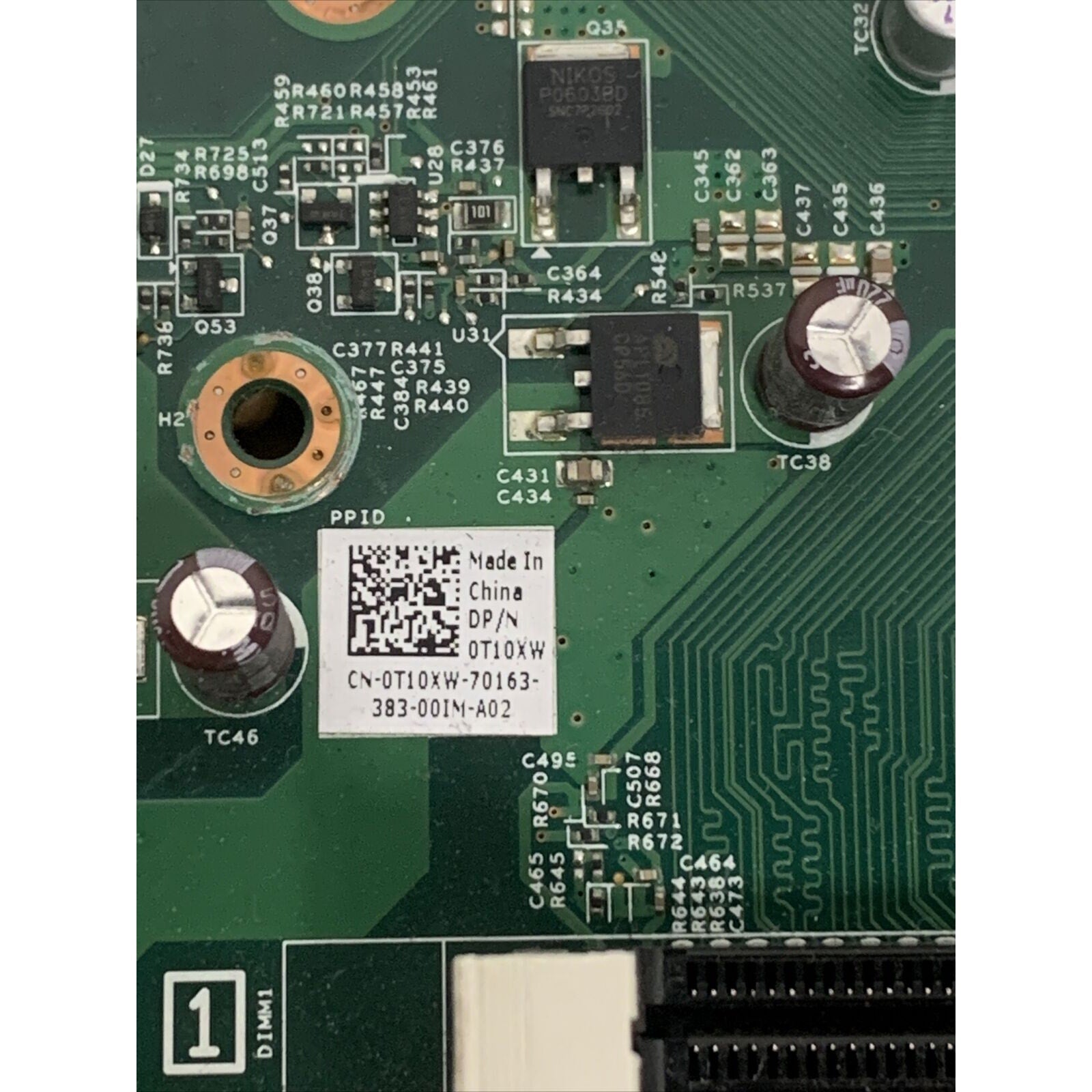 Dell Optiplex 3010 SFF LGA1155 Motherboard 0T10XW T10XW With Intel I3-3220 CPU