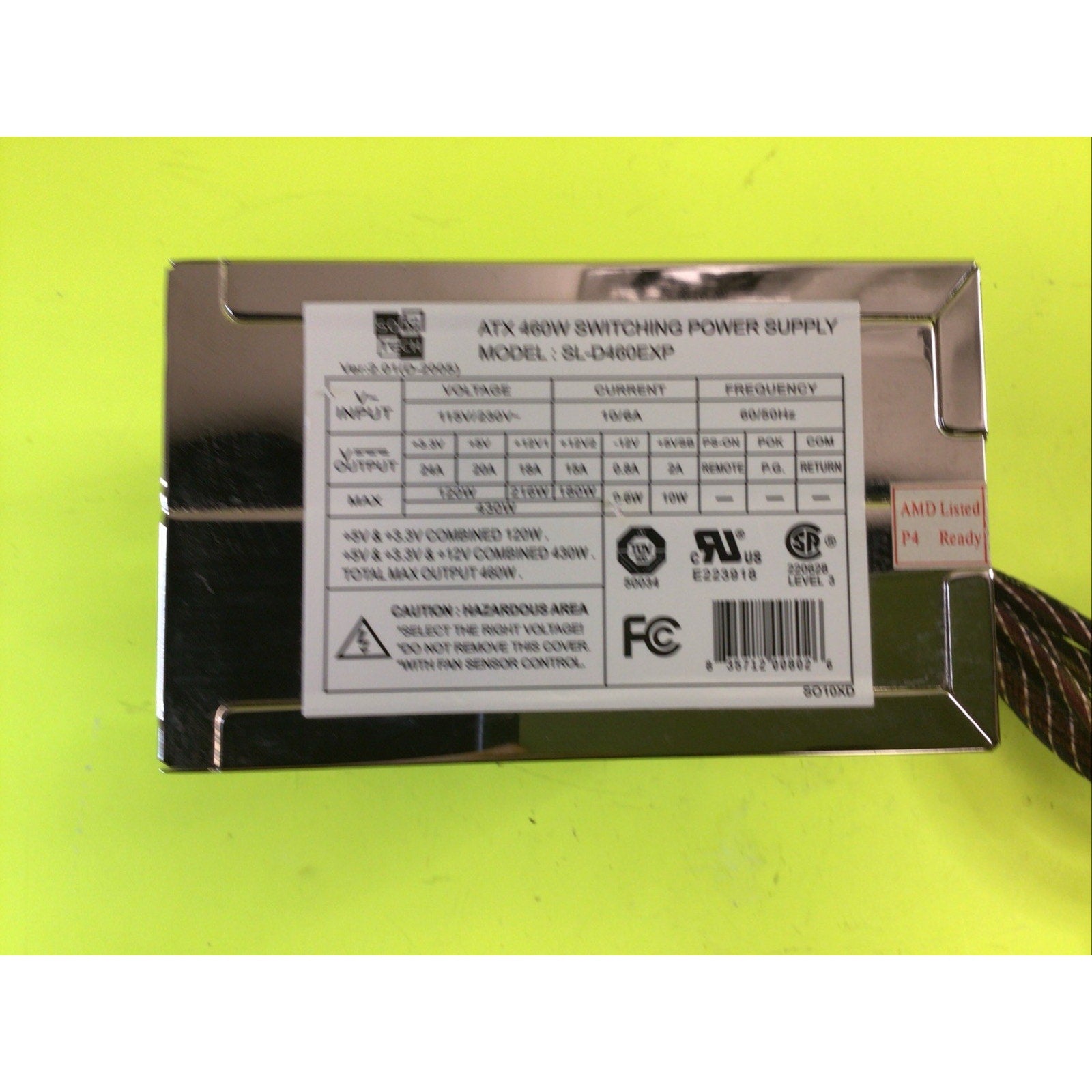 SolyTech ATX 460W SL-D460EXP Power Supply Unit