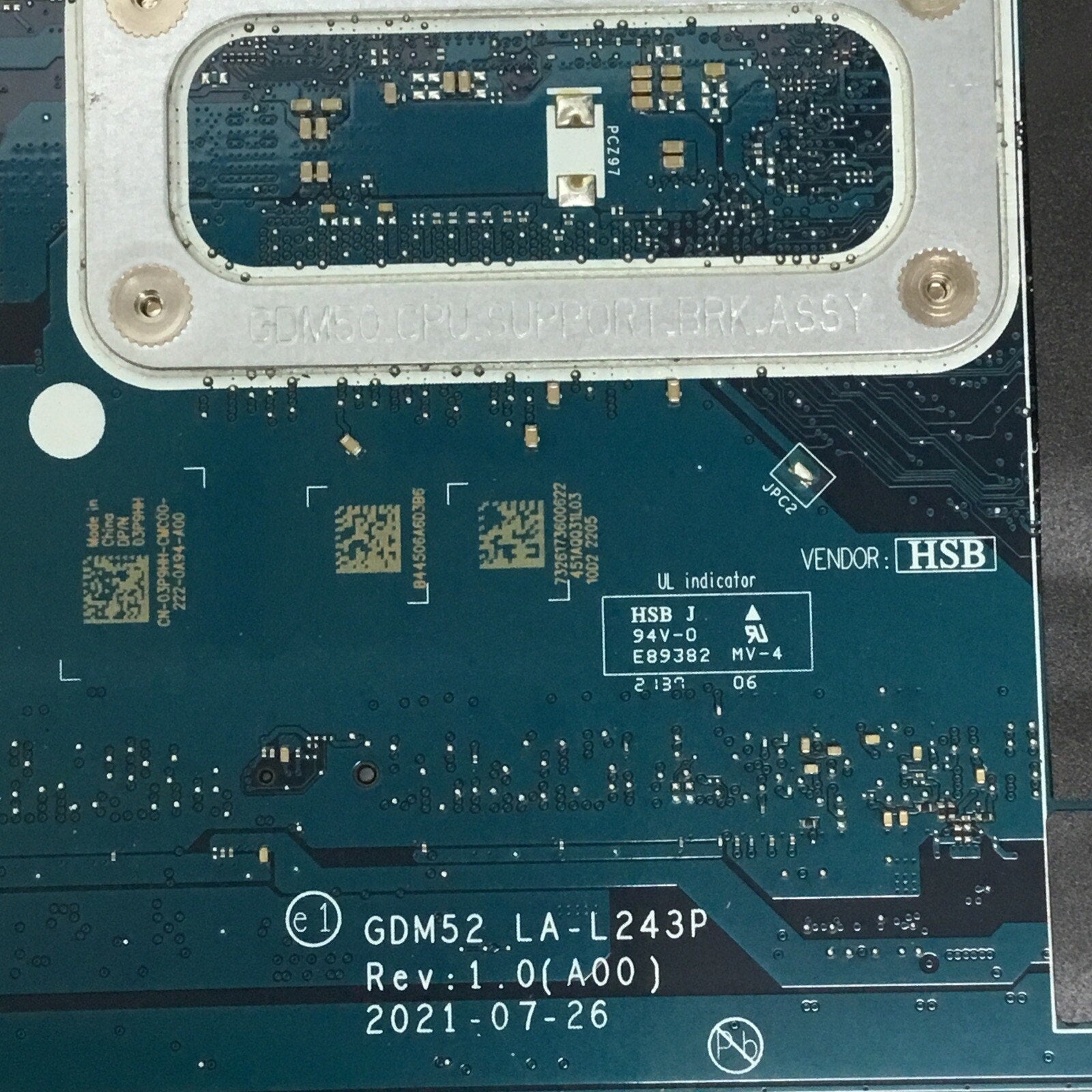 FOR PARTS/DEFECTIVE OEM Dell Inspiron 15 3511 Motherboard i5 1035G1 03P9HH