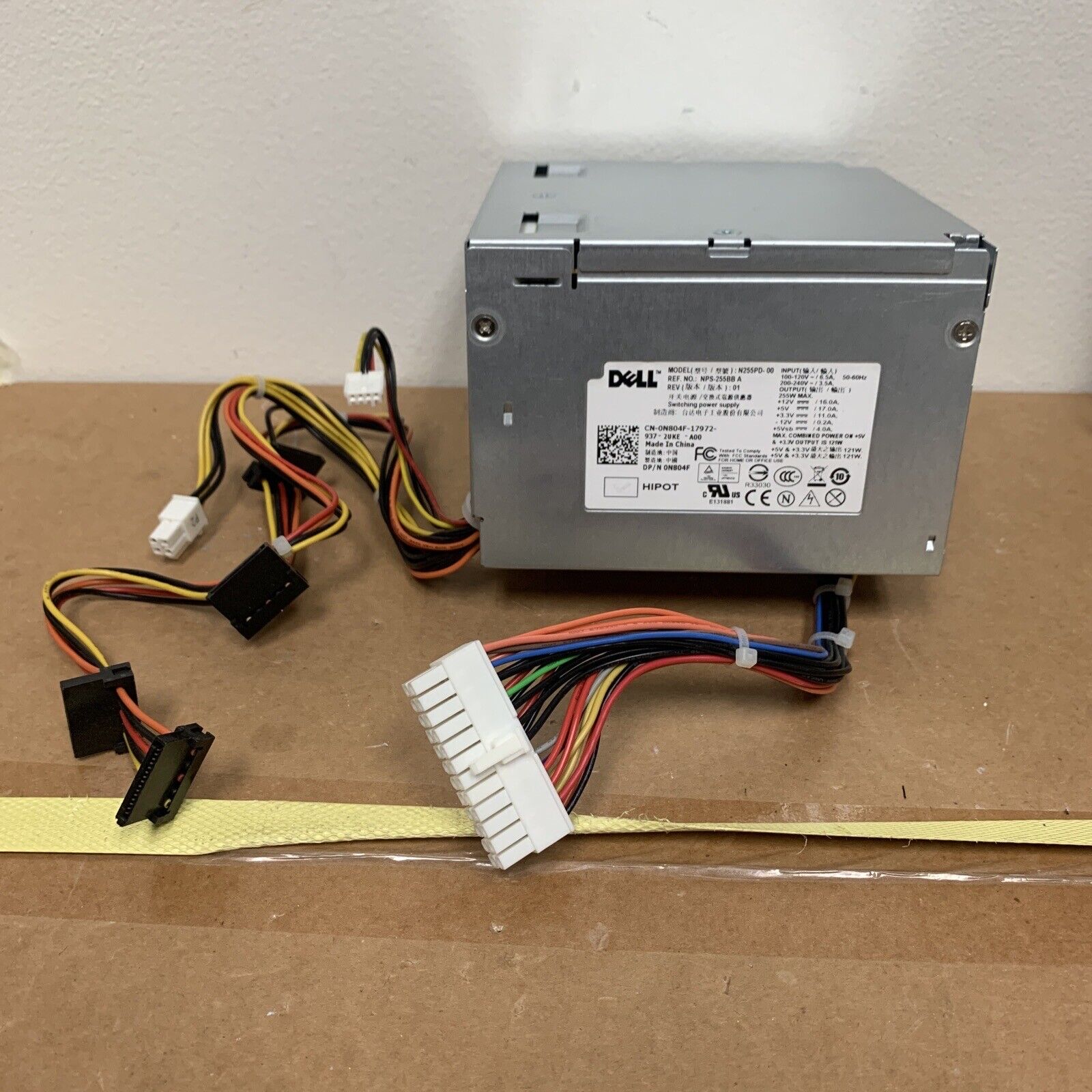 Genuine Dell Optiplex Series 255W power supply N255PD-00 0N804F / N804F