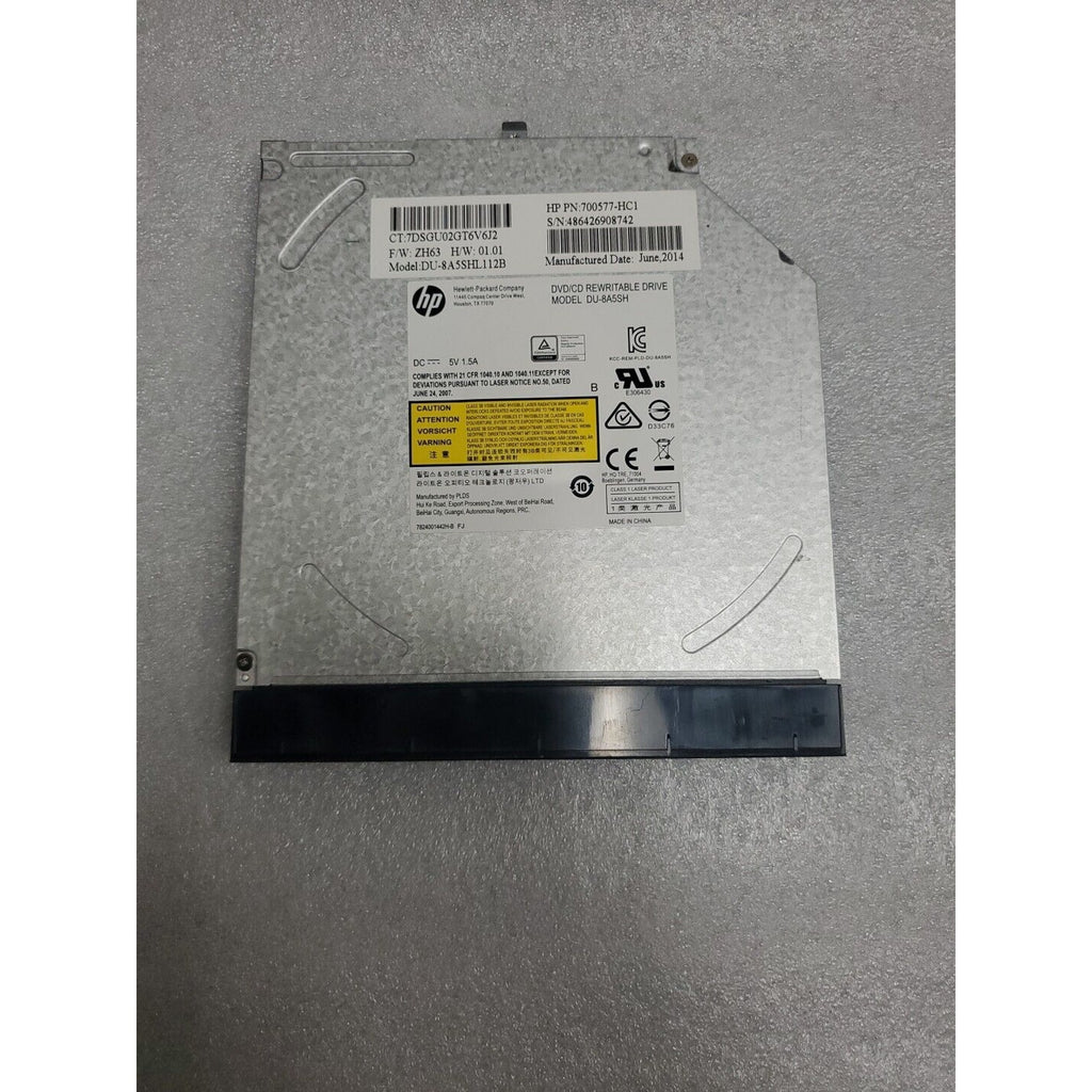 HP DVD/CD REWRITABLE DRIVE DU-8A5SH 700577-HC1 486426908742 DU-8A5SHL112B