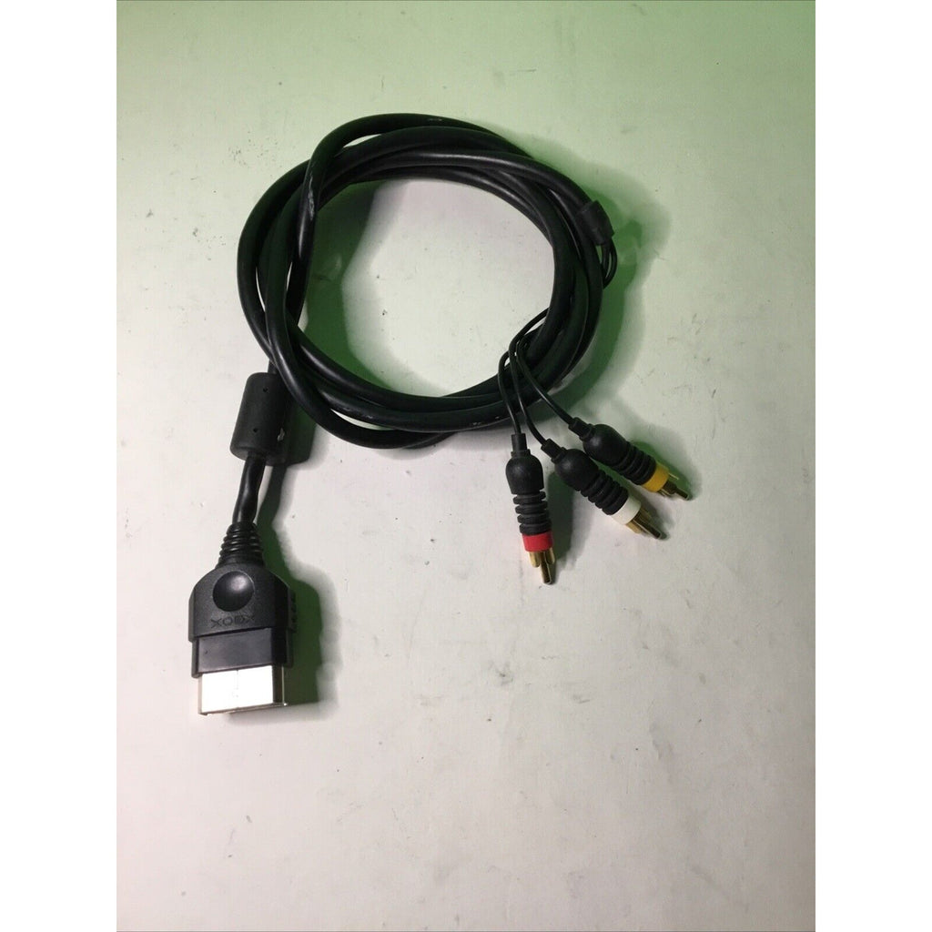 Microsoft Xbox Genuine Replacement AV Cable OEM RCA Audio Video Composite