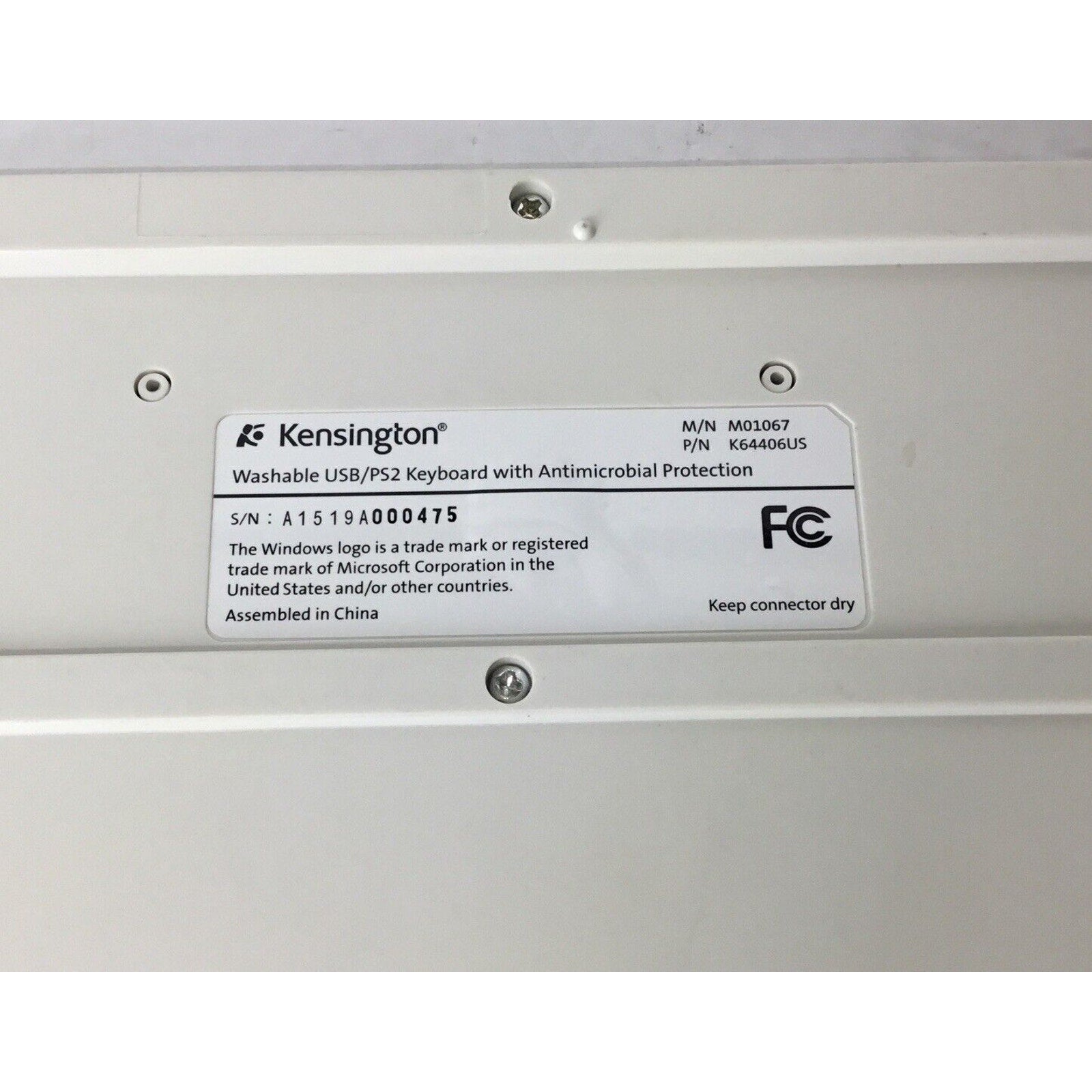 Kensington K64406US Wired Keyboard M01067