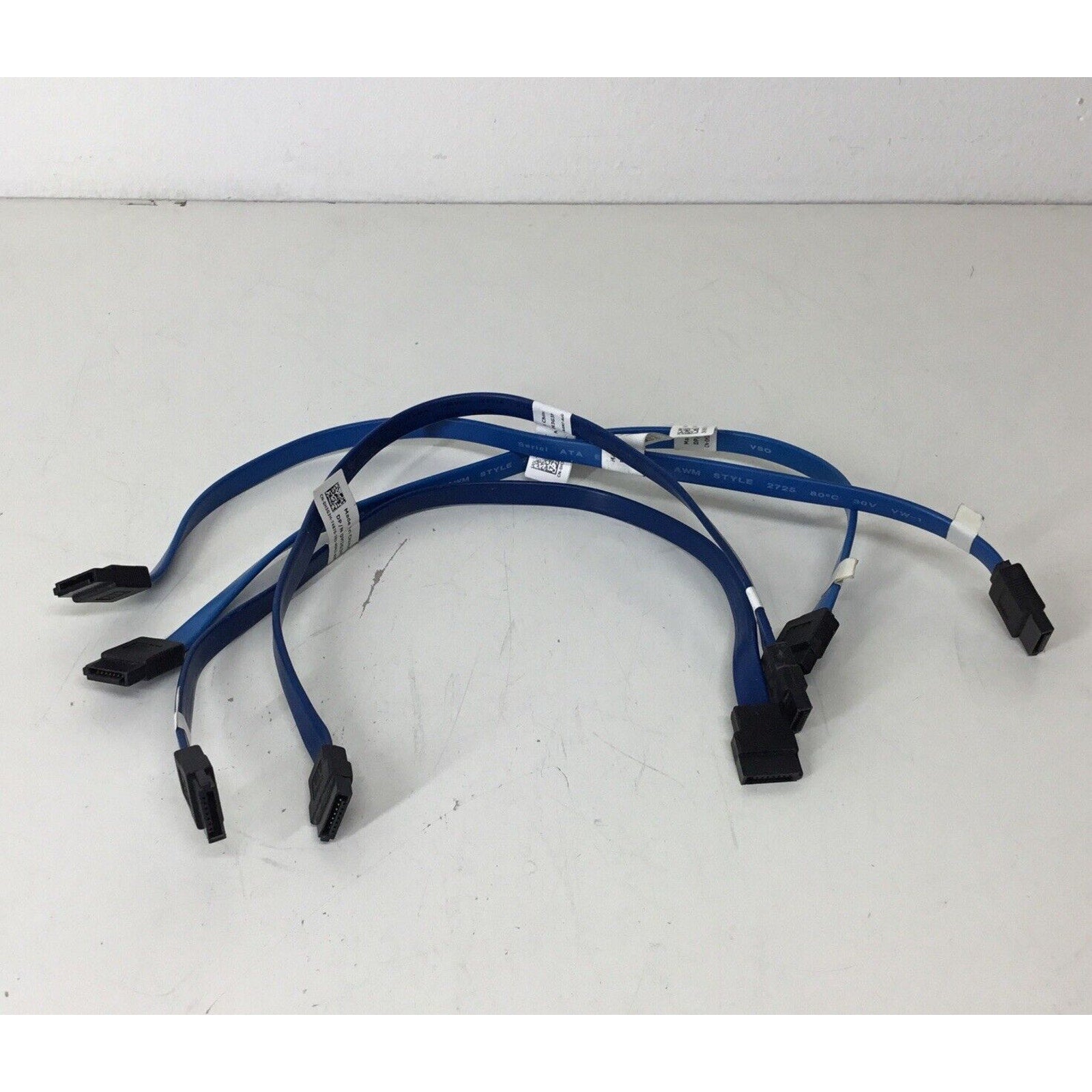 Lot Of 4 - Dell 12" SATA Cable - Blue H3G3H 0H3G3H