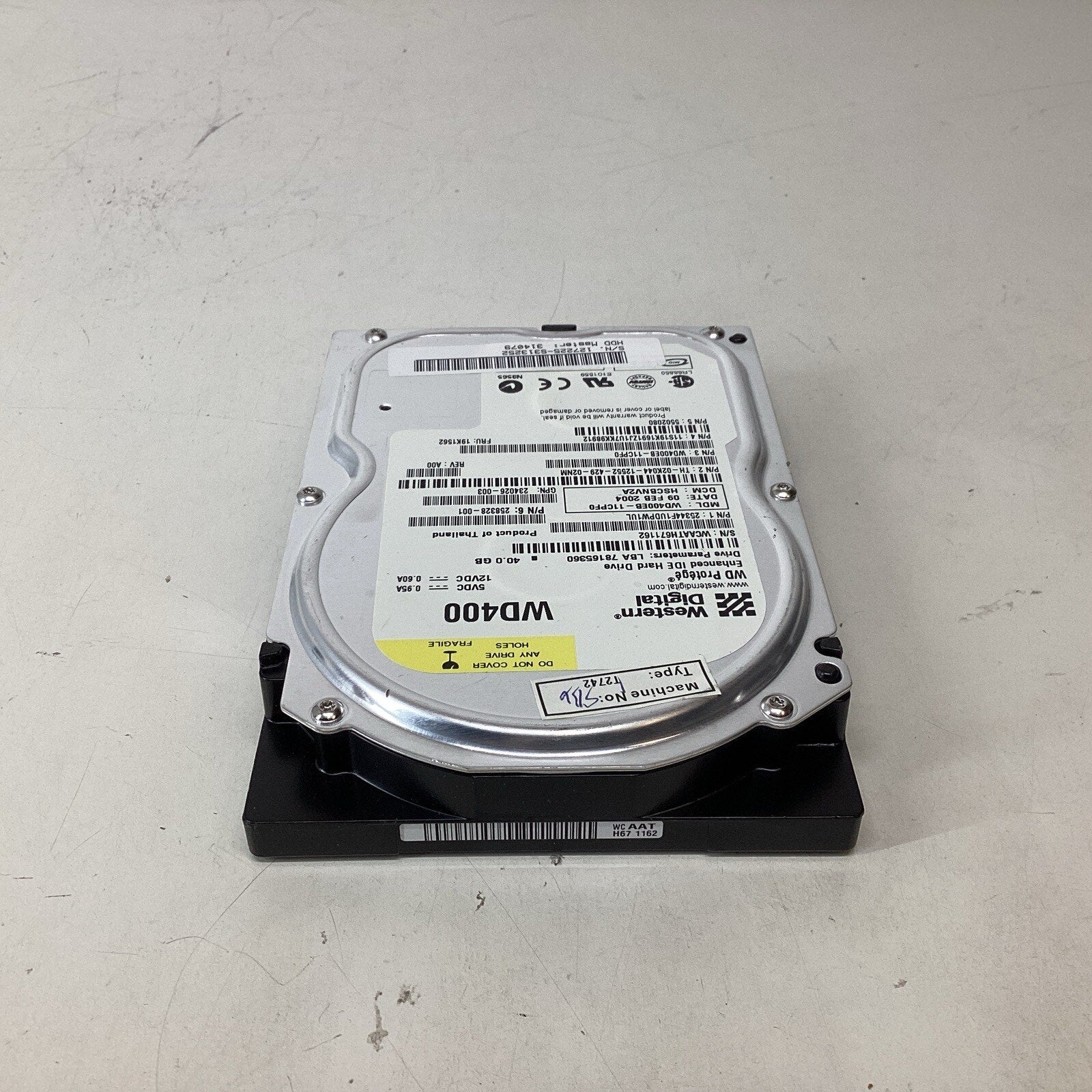 Western Digital Protege WD400 40GB 5400 RPM 3.5" HDD WD400EB-11CPF0 - For Parts