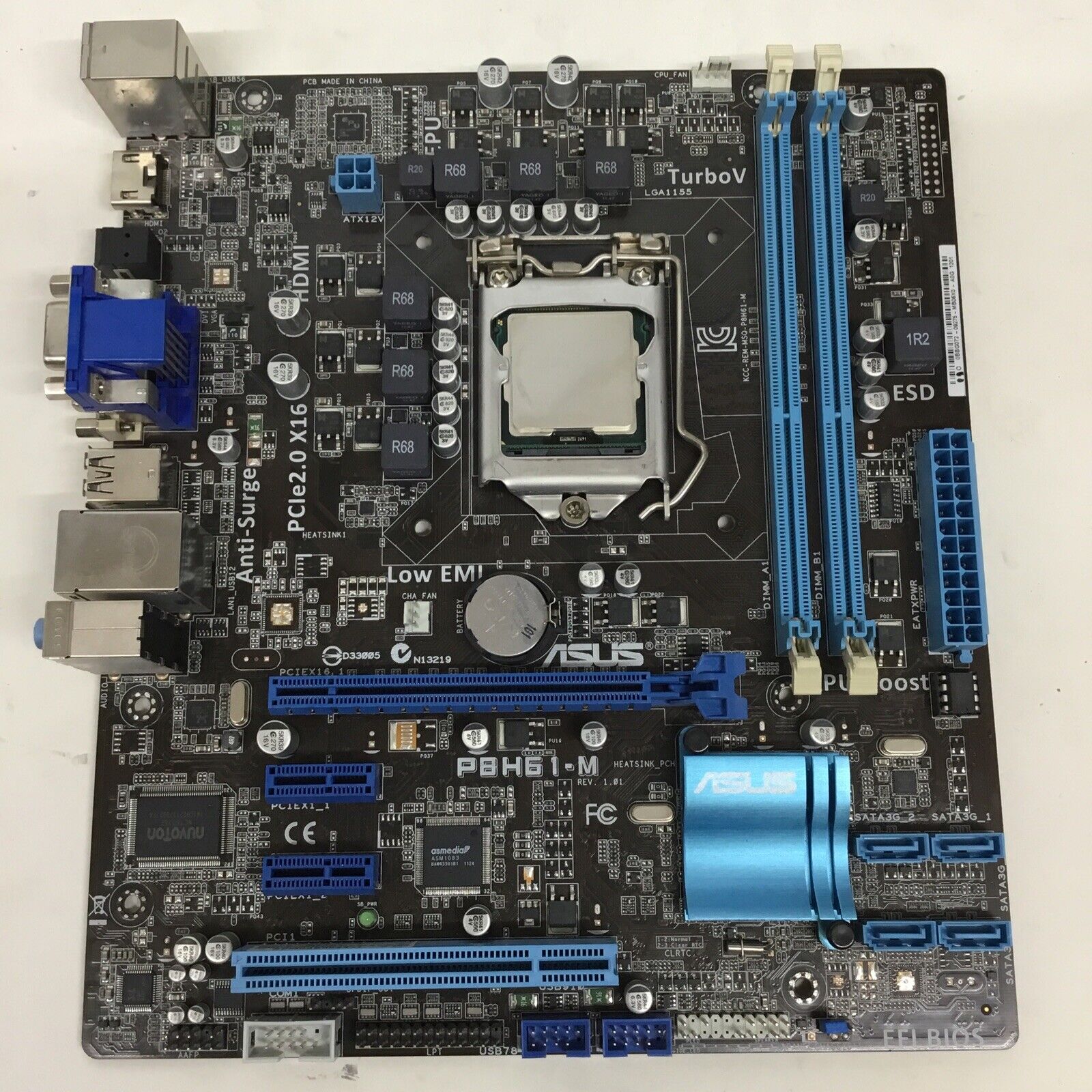 Asus PBH61-M Desktop Motherboard W/ Intel Core i5-2500k 3.3GHz