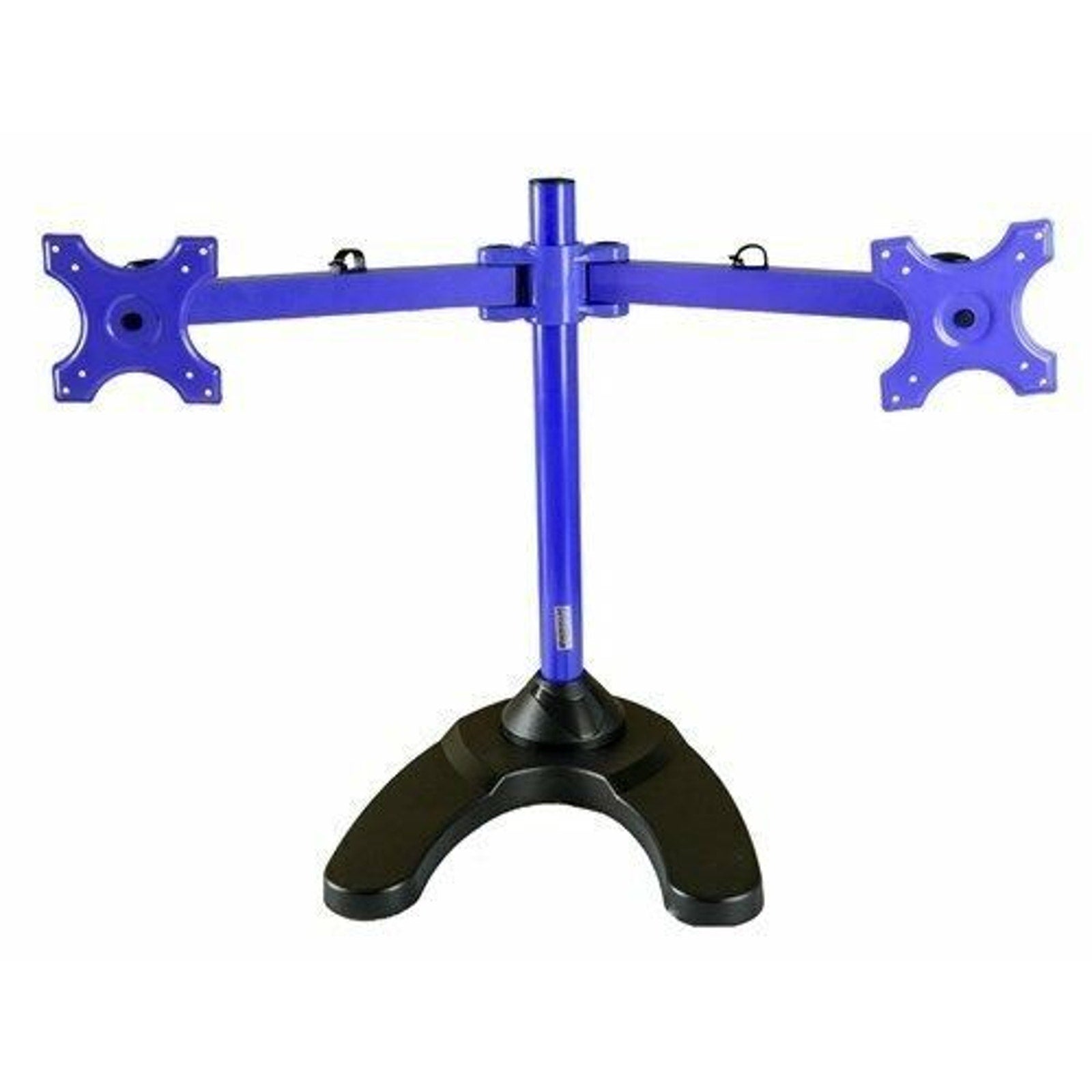 MonMount Freestanding Dual Monitor Mount - 2x LCDs Up to 24-Inches - Blue