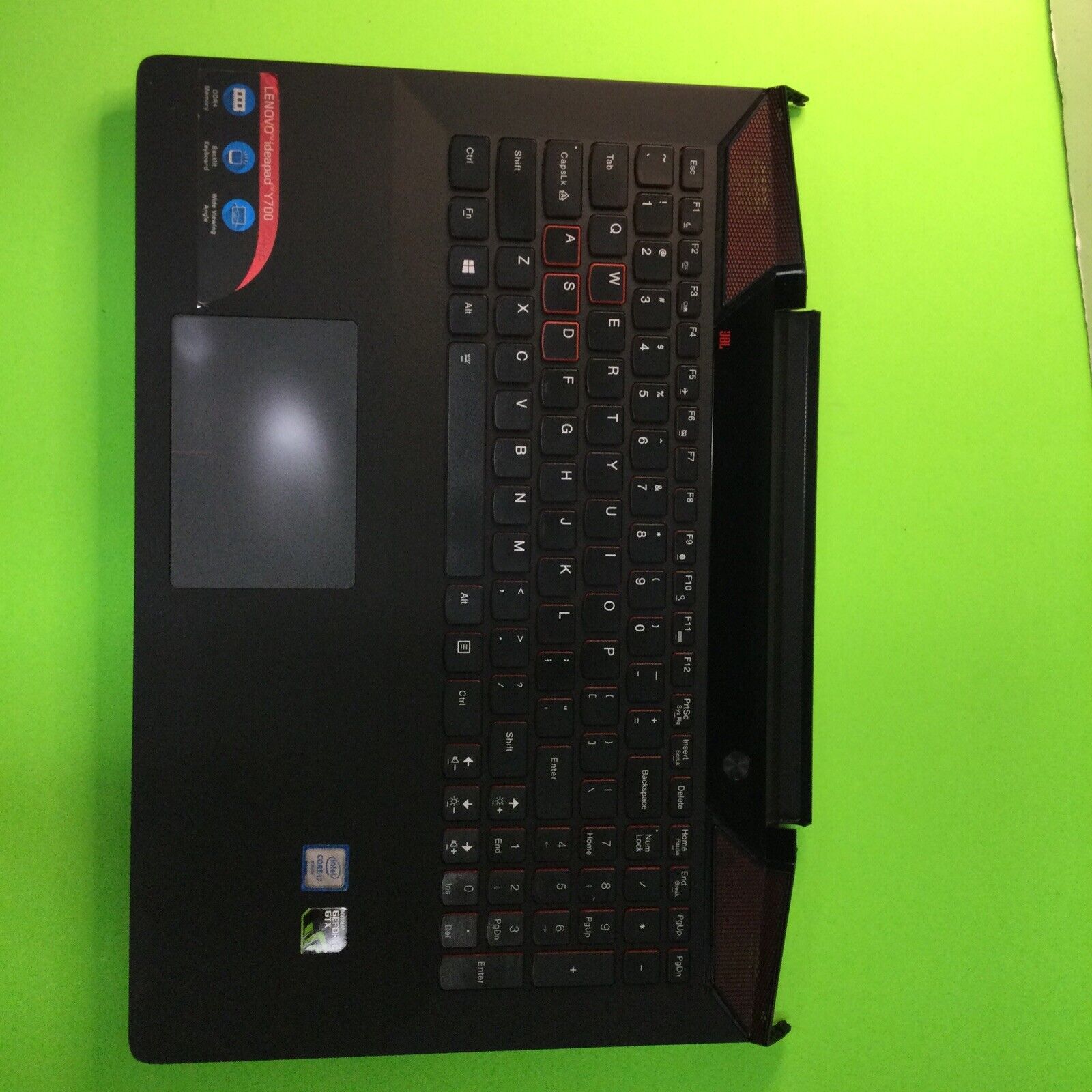 Lenovo IdeaPad Y700-15ISK Palmrest Touchpad Backlit Keyboard