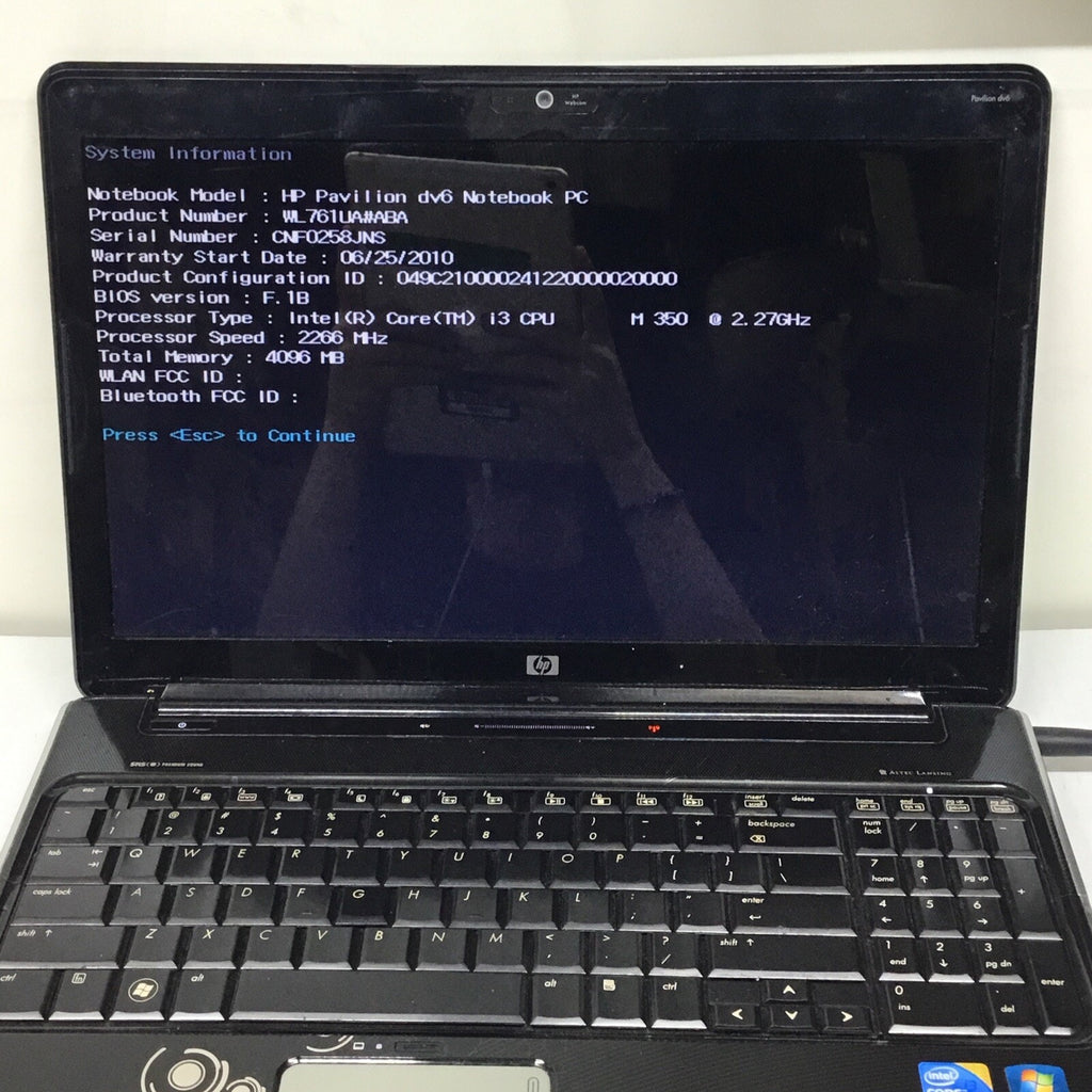 For Parts HP Pavilion DV6-2151cl 15.6" Laptop Intel Core i3